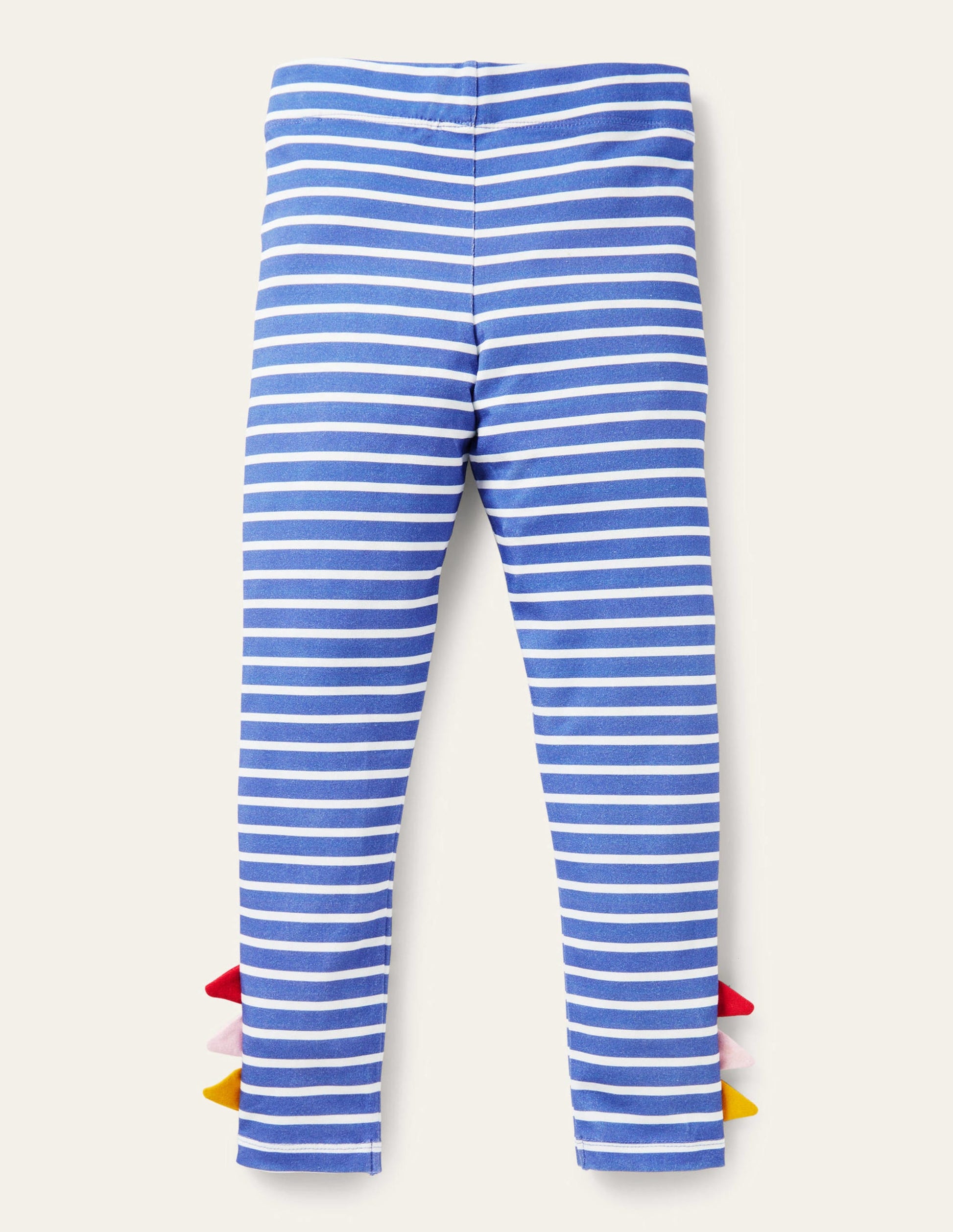 Fröhliche Leggings mit Applikation-Strahlendes Marineblau/Naturweiß, Dinosaurier-2