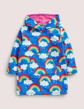 Poncho en éponge-Arcs-en-ciel bleu marocain
