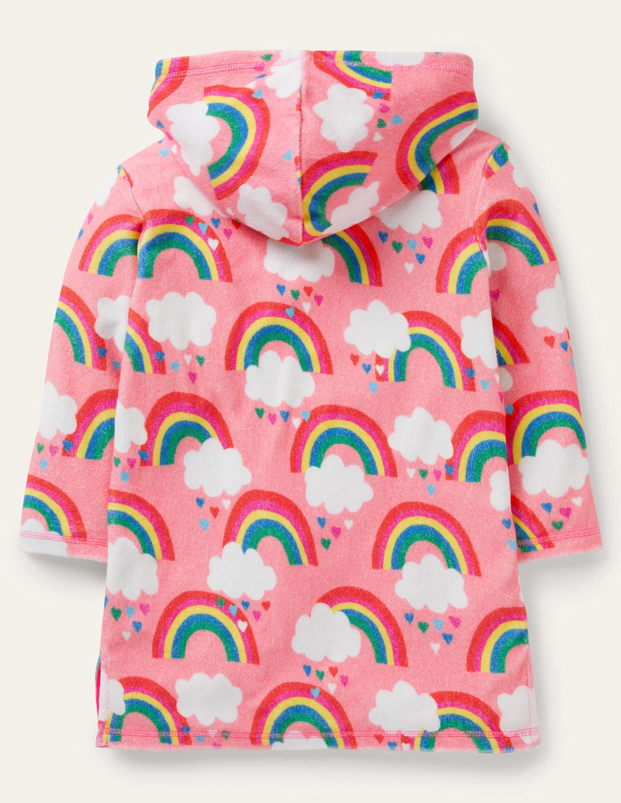 Frottee-Badeponcho-Limonadenrosa, Regenbogen - Image 2