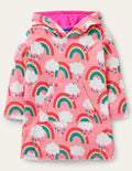 Frottee-Badeponcho-Limonadenrosa, Regenbogen
