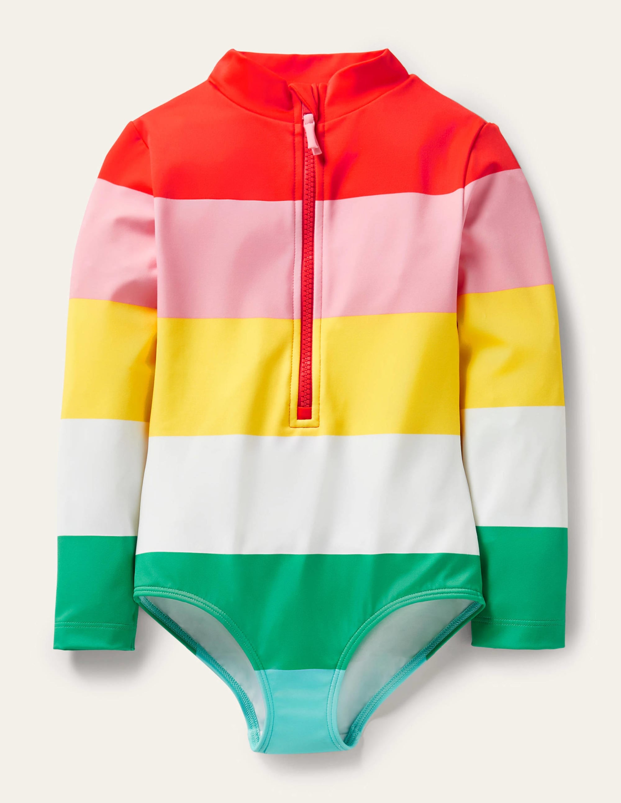 Langärmeliger Badeanzug-Bunt Regenbogen - Image 1