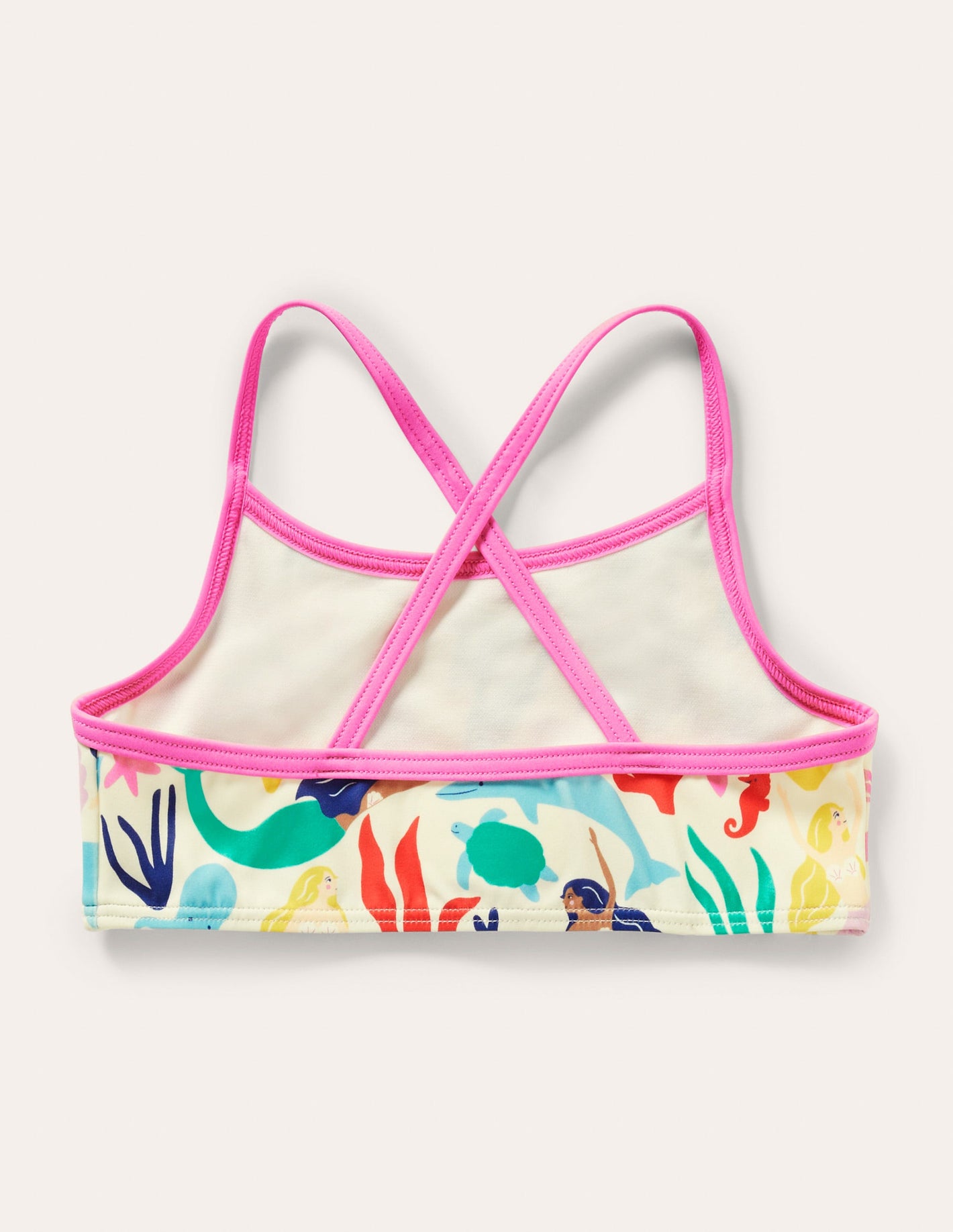 Patterned Bikini Top-Multi Mermaids