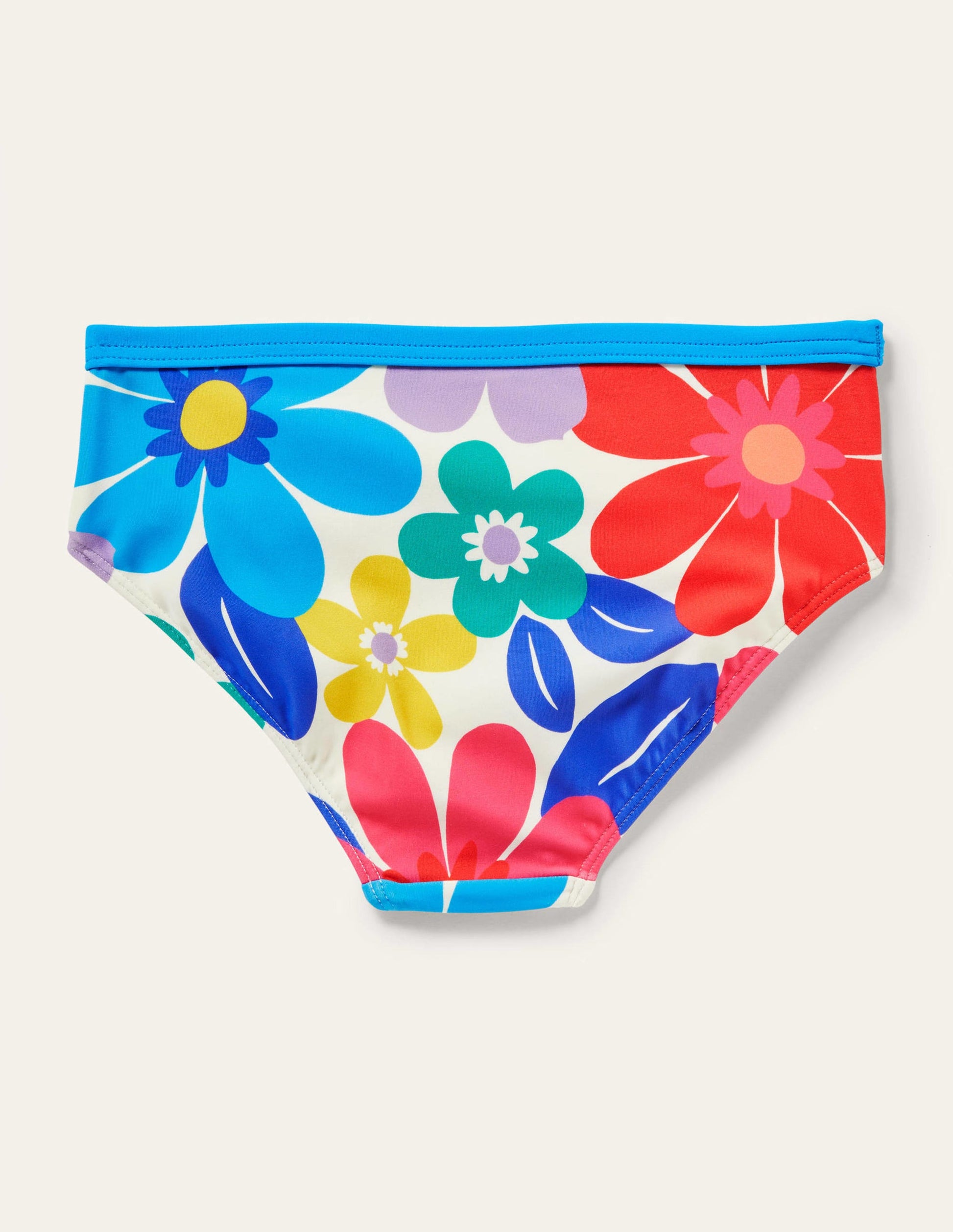 Gemusterte Bikinihose-Bunt, Große Blumen-2