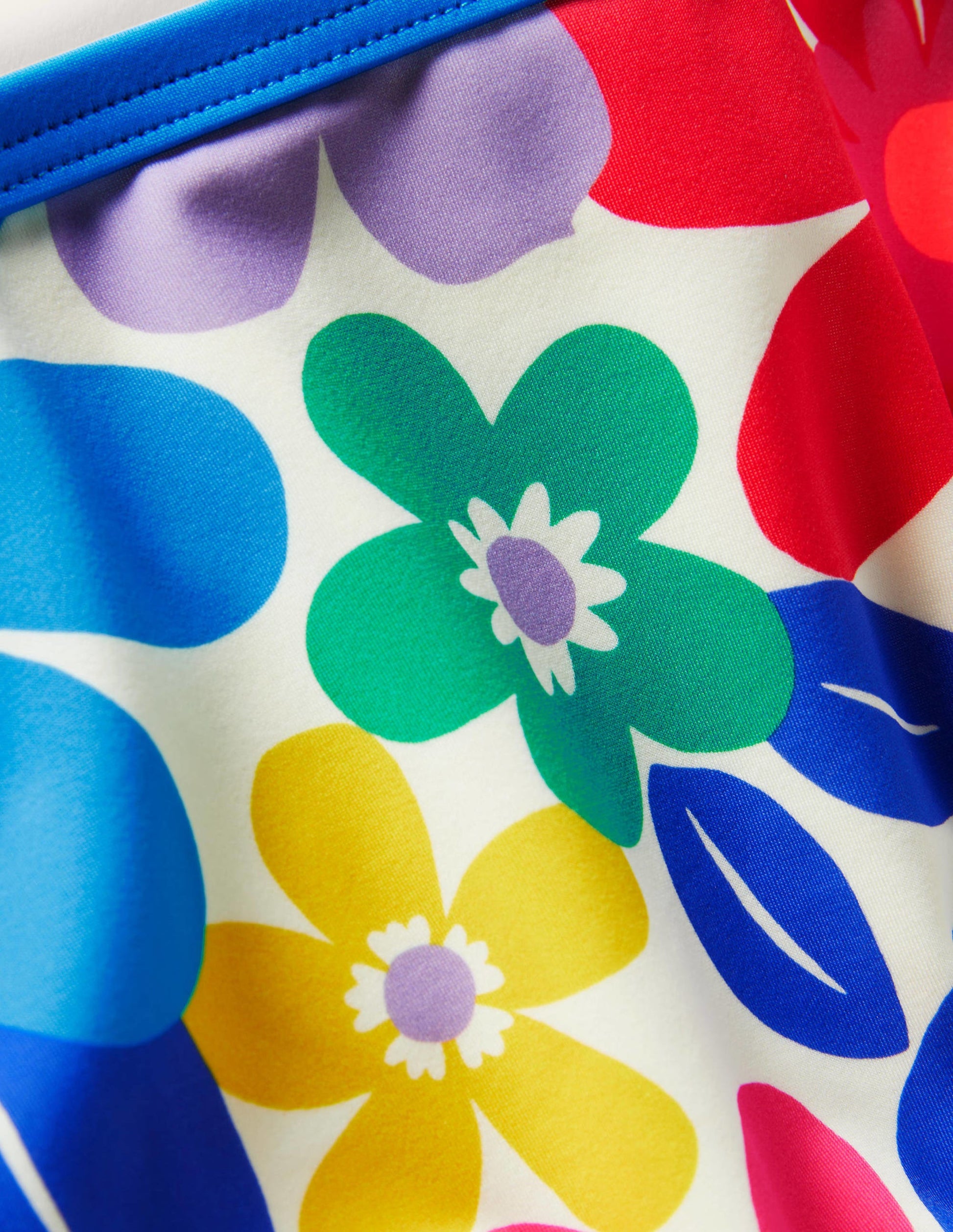Gemusterte Bikinihose-Bunt, Große Blumen-3