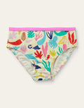 Bas de bikini à motif-Sirènes multi