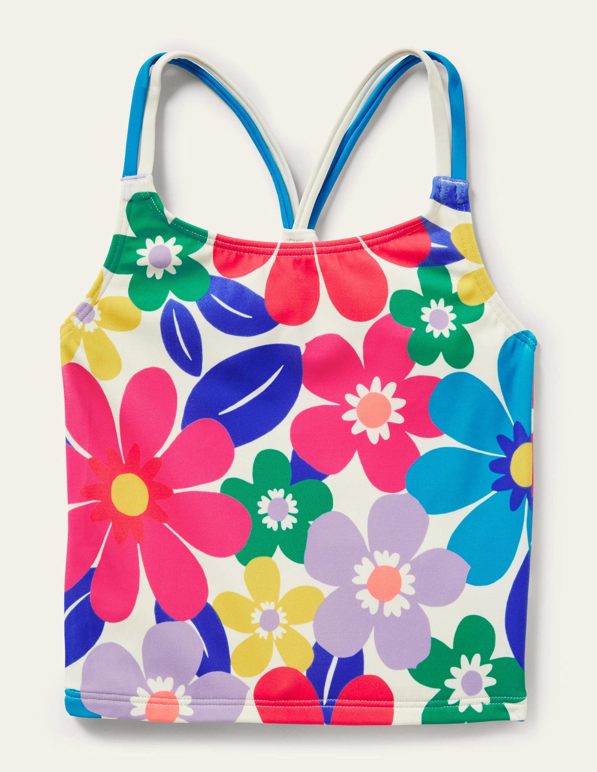 Haut de tankini à motif-Motif Surf Floral multi-1