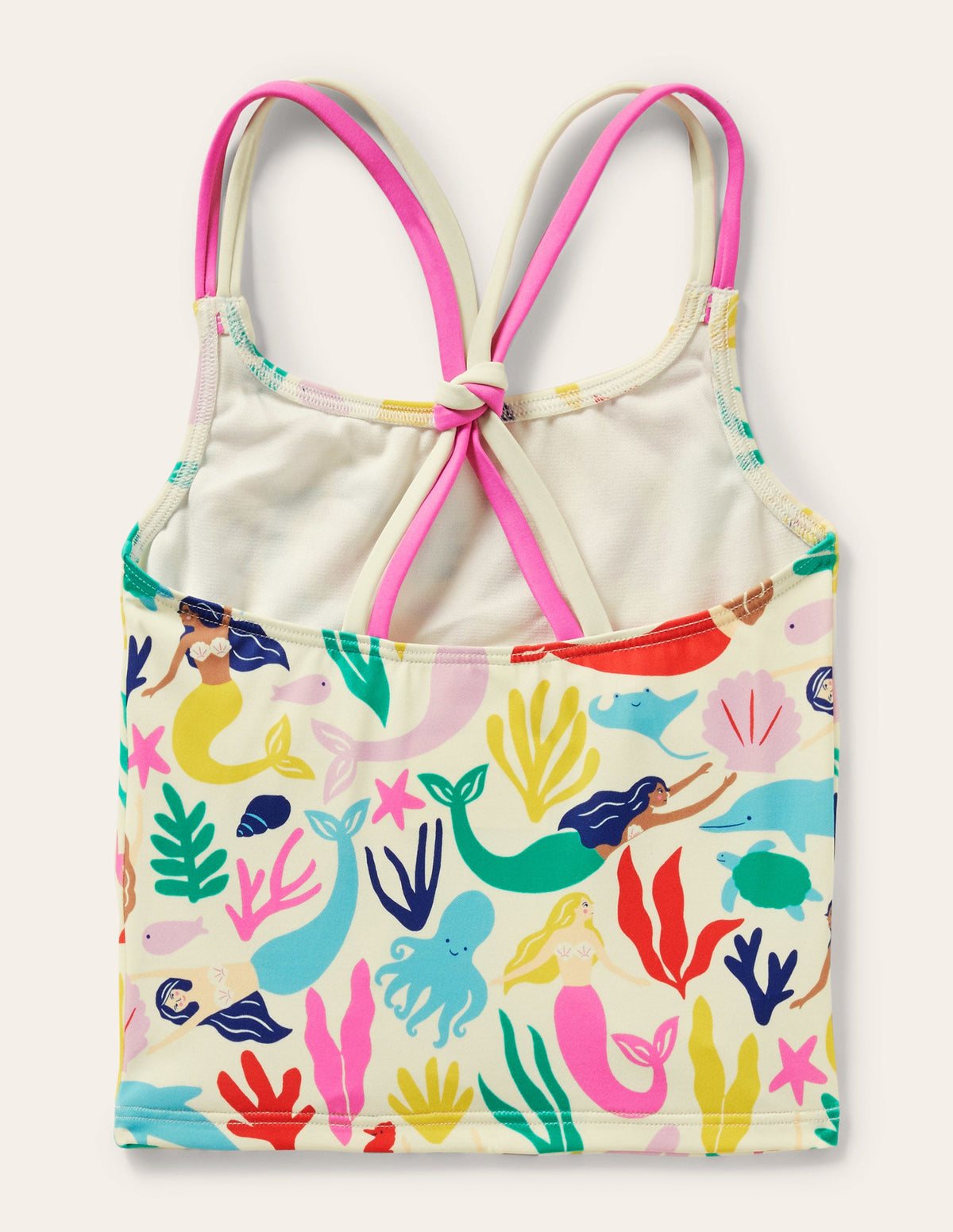 Gemustertes Tankini-Oberteil-Bunt, Meerjungfrauen - Image 2