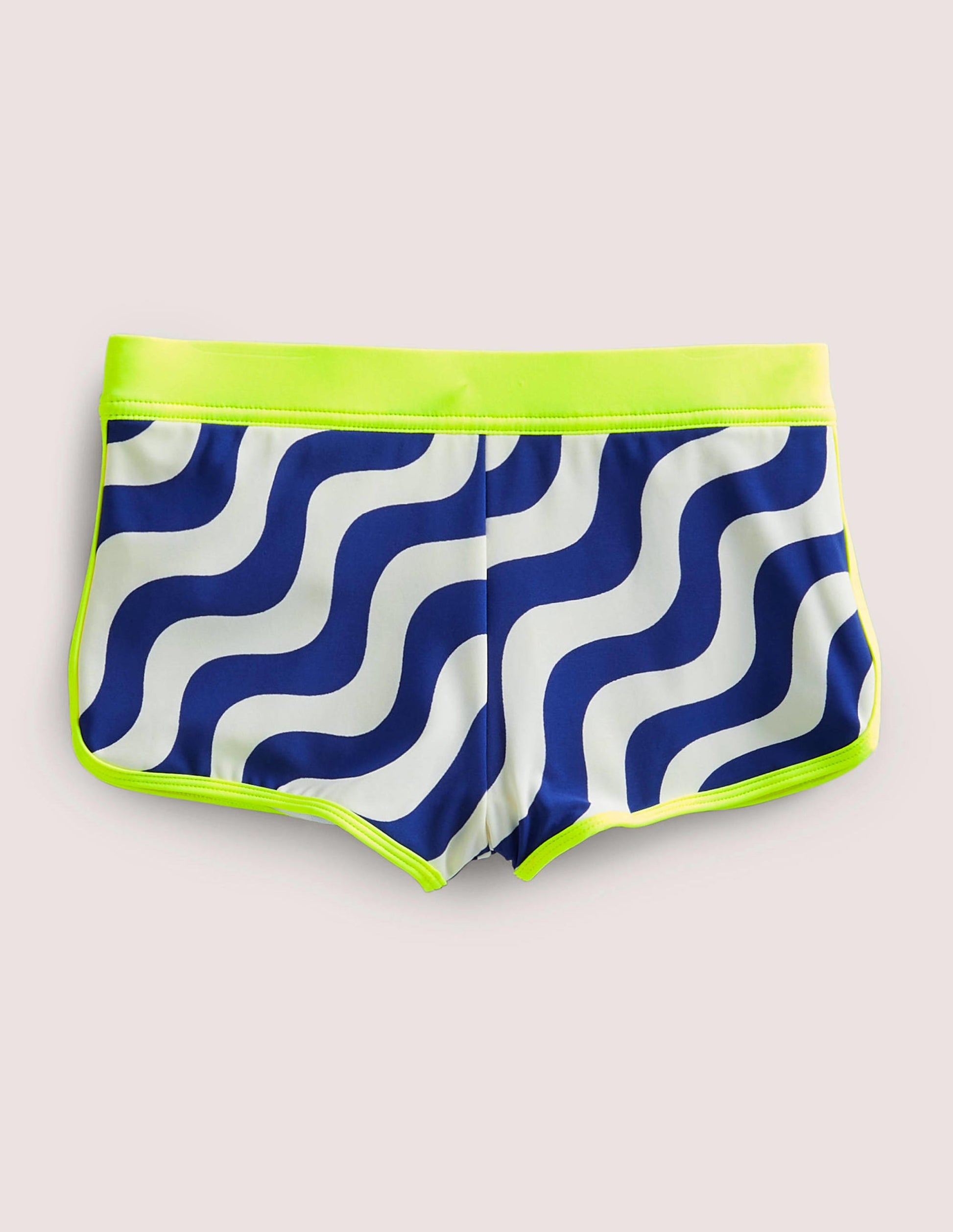 Short de bain à motif-Confettis métallisés arc-en-ciel bleu marine-1