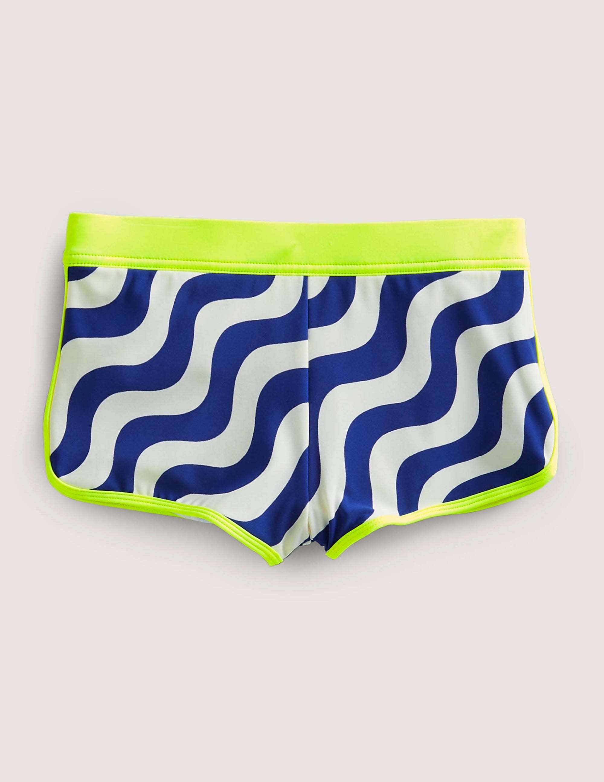 Short de bain à motif-Confettis métallisés arc-en-ciel bleu marine - Image 1