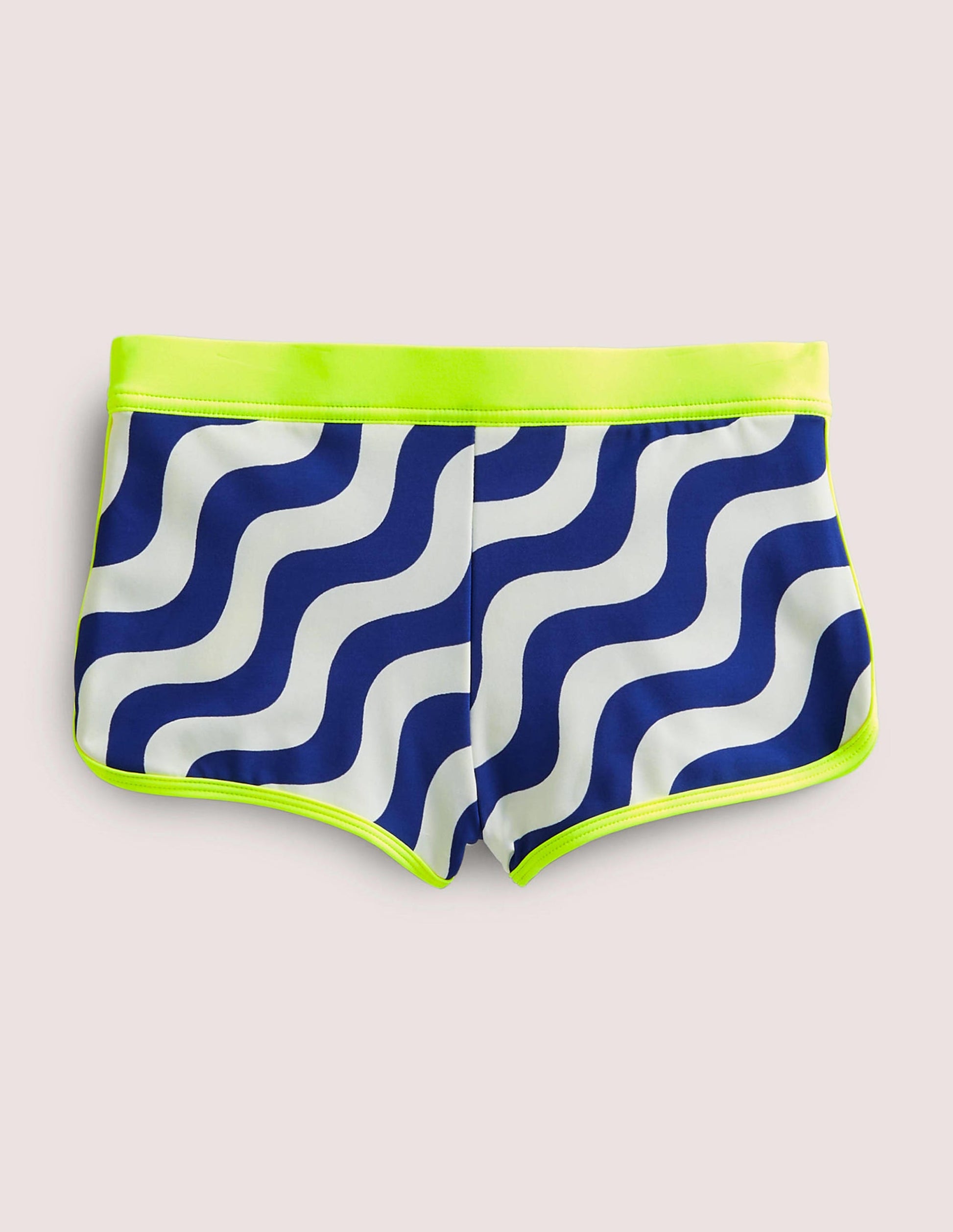Short de bain à motif-Confettis métallisés arc-en-ciel bleu marine-2