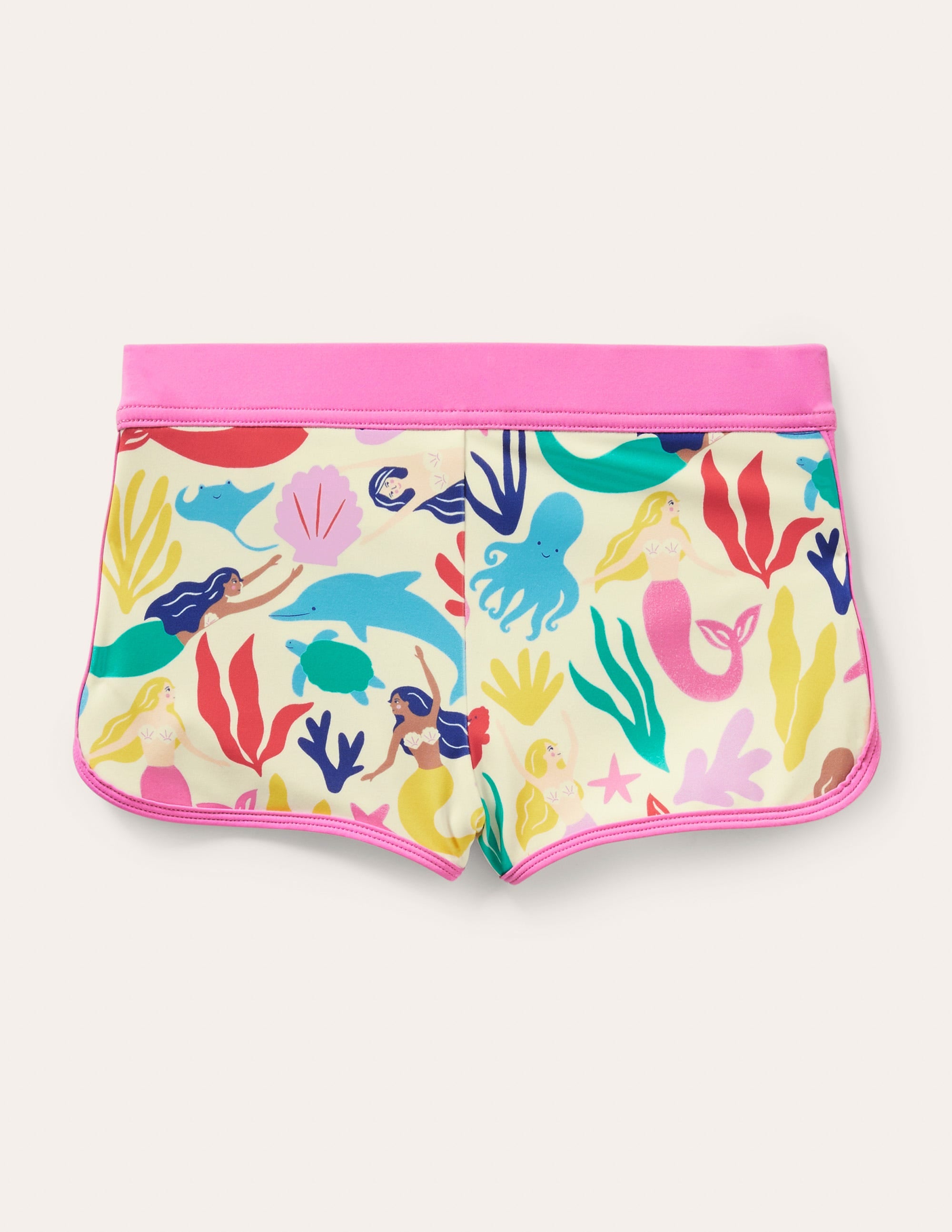 Patterned Swim Shorts-Multi Mermaids - Image 2