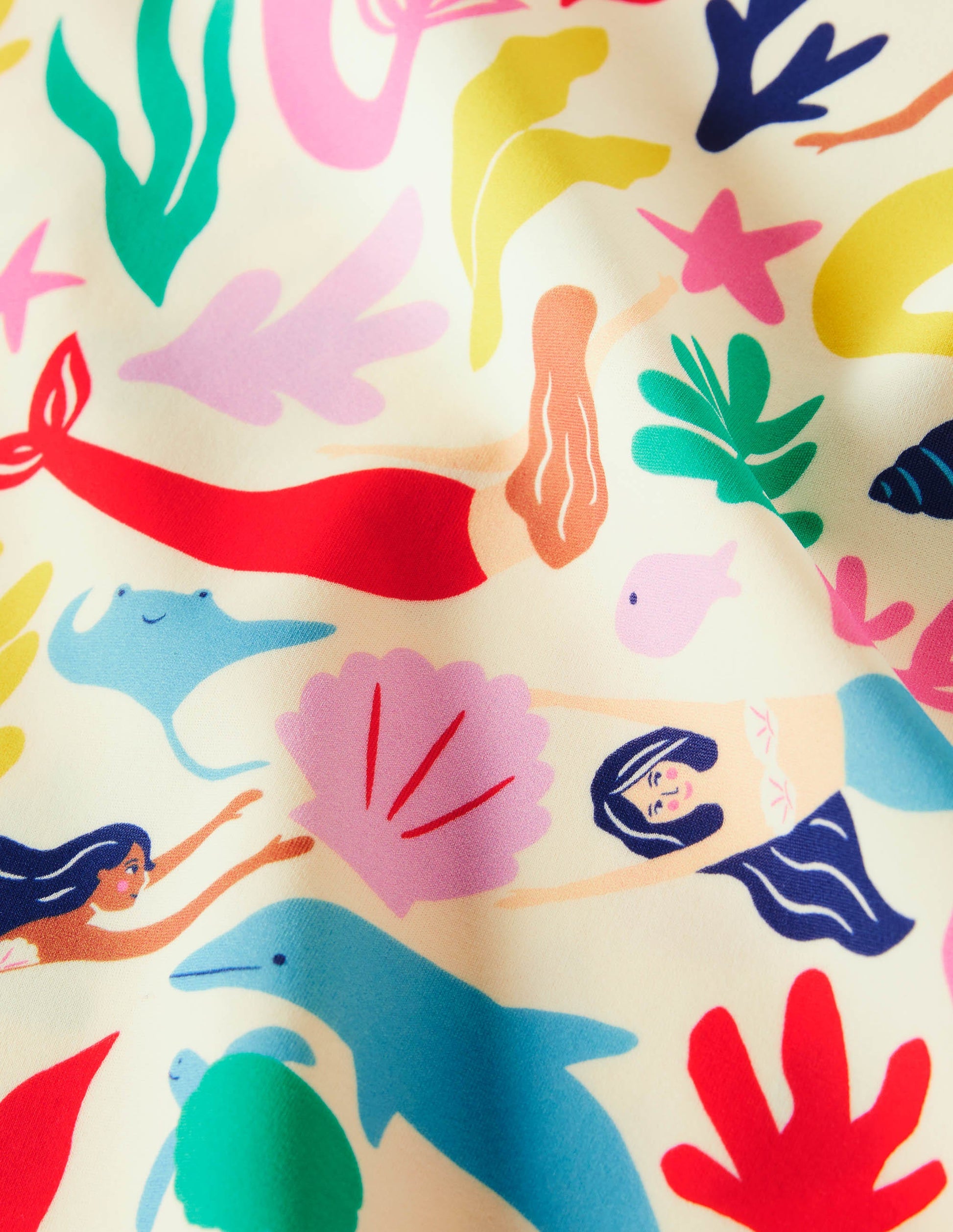 Gemustertes Rash Top-Bunt, Meerjungfrauen-3