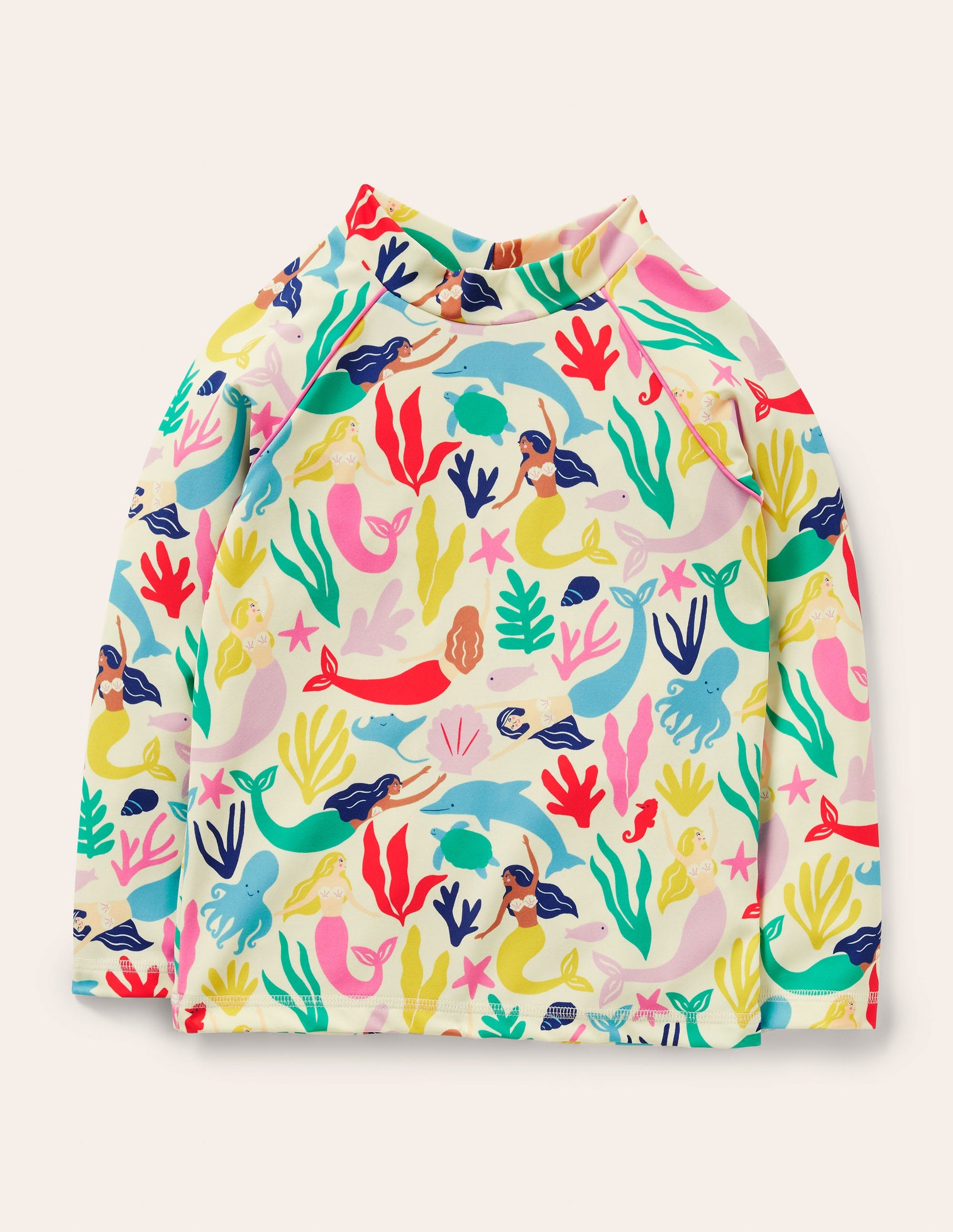 Gemustertes Rash Top-Bunt, Meerjungfrauen-1