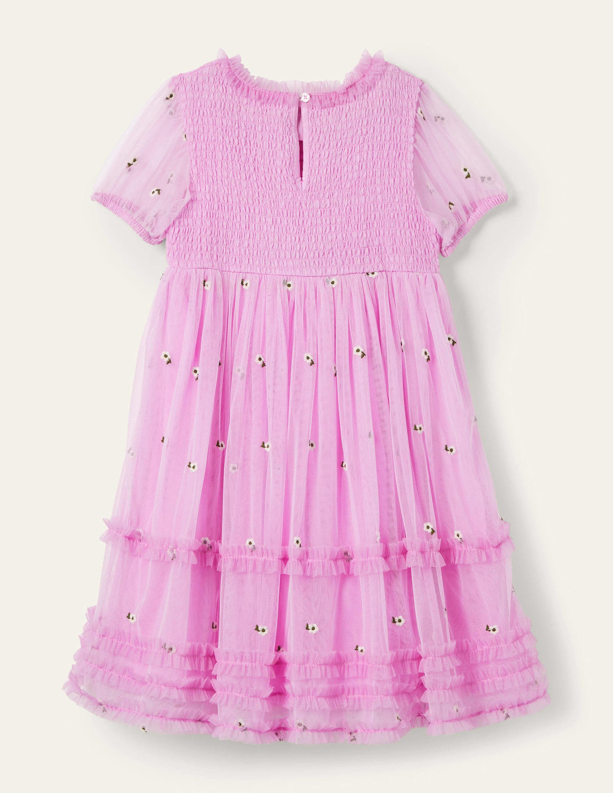 Lilac Floral Tiered Tulle Dress-Orchideenviolett, Blumen - Image 2