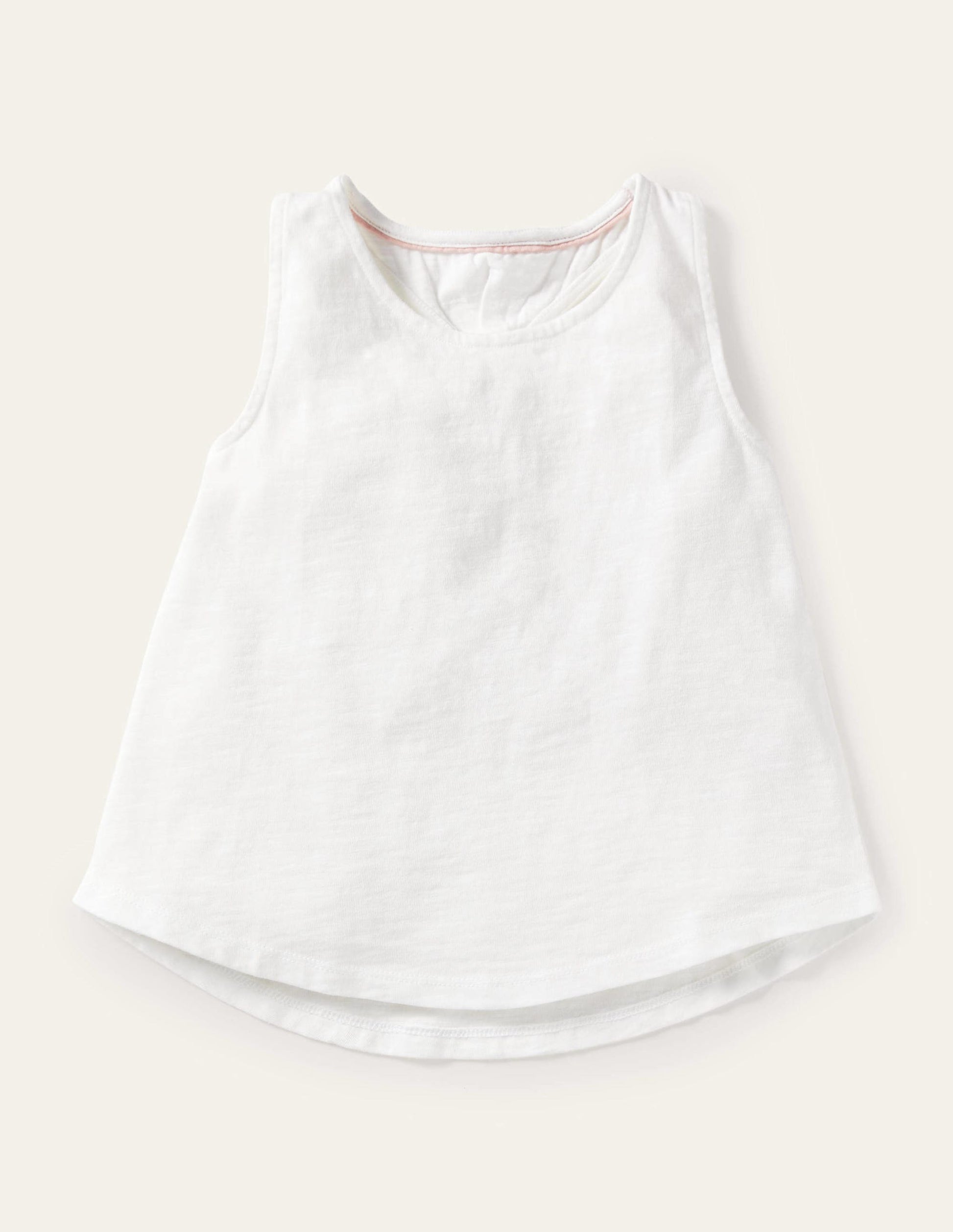 Im Nacken gebundenes Trägershirt-Weiß-1