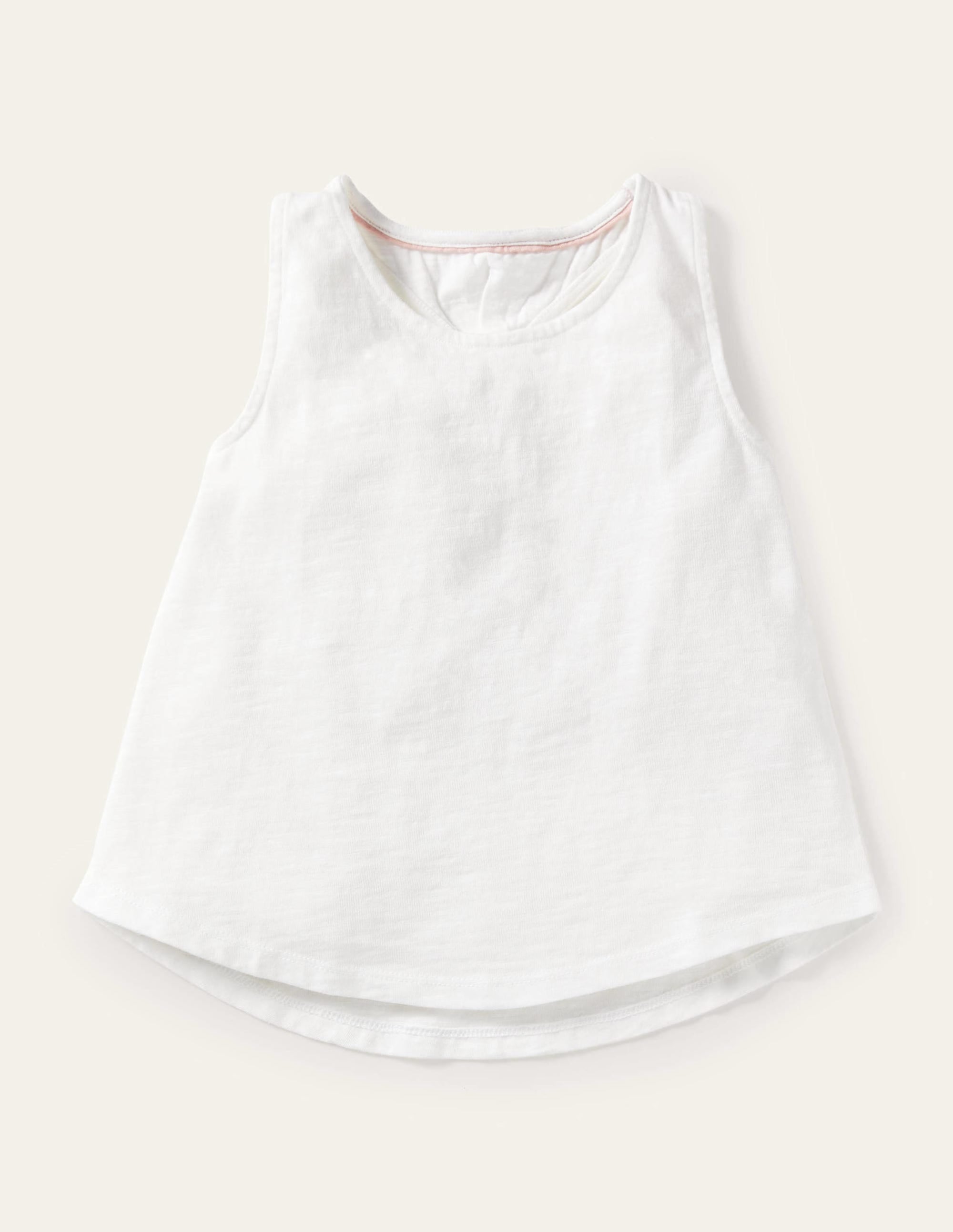 Im Nacken gebundenes Trägershirt-Weiß - Image 1