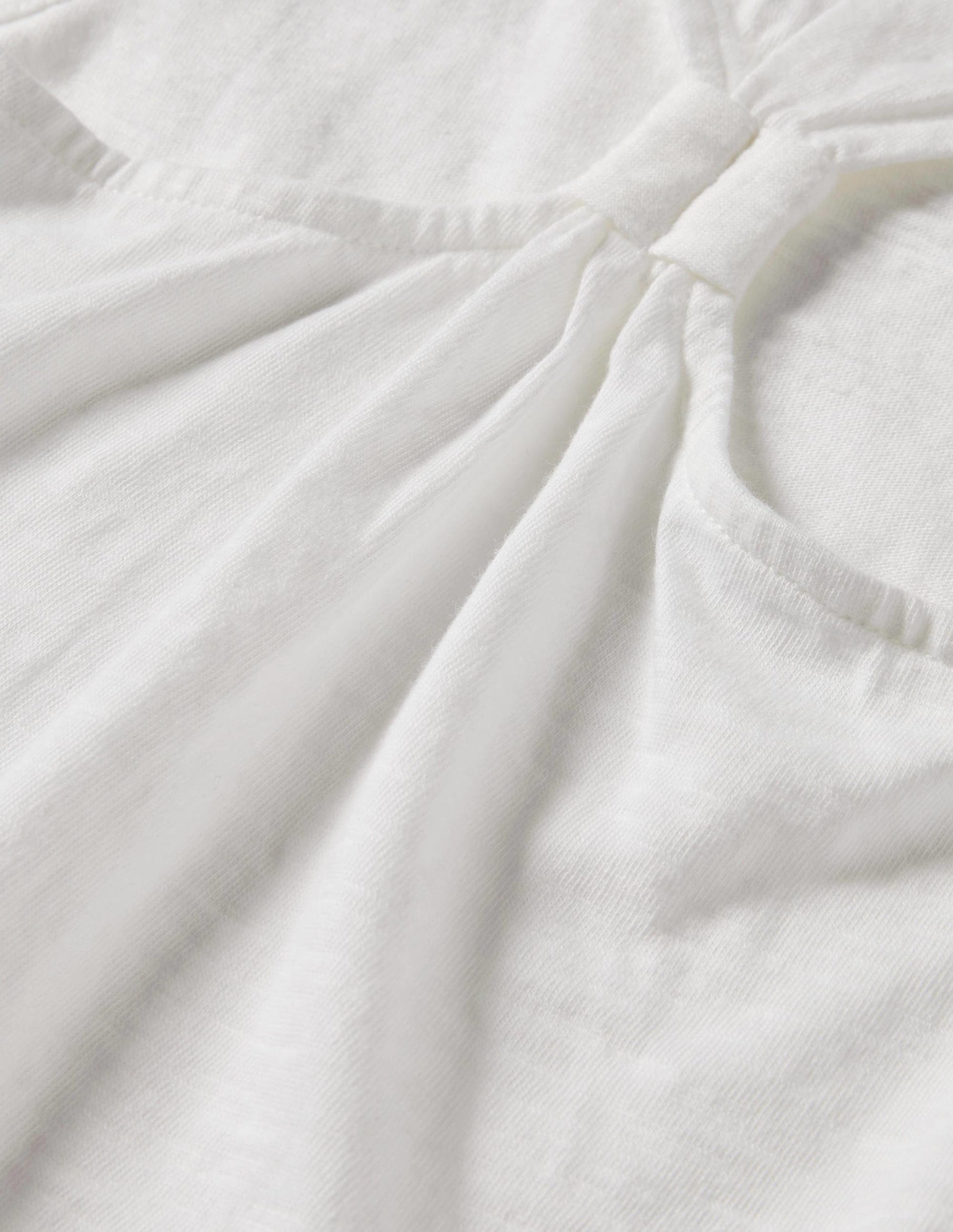 Im Nacken gebundenes Trägershirt-Weiß-3