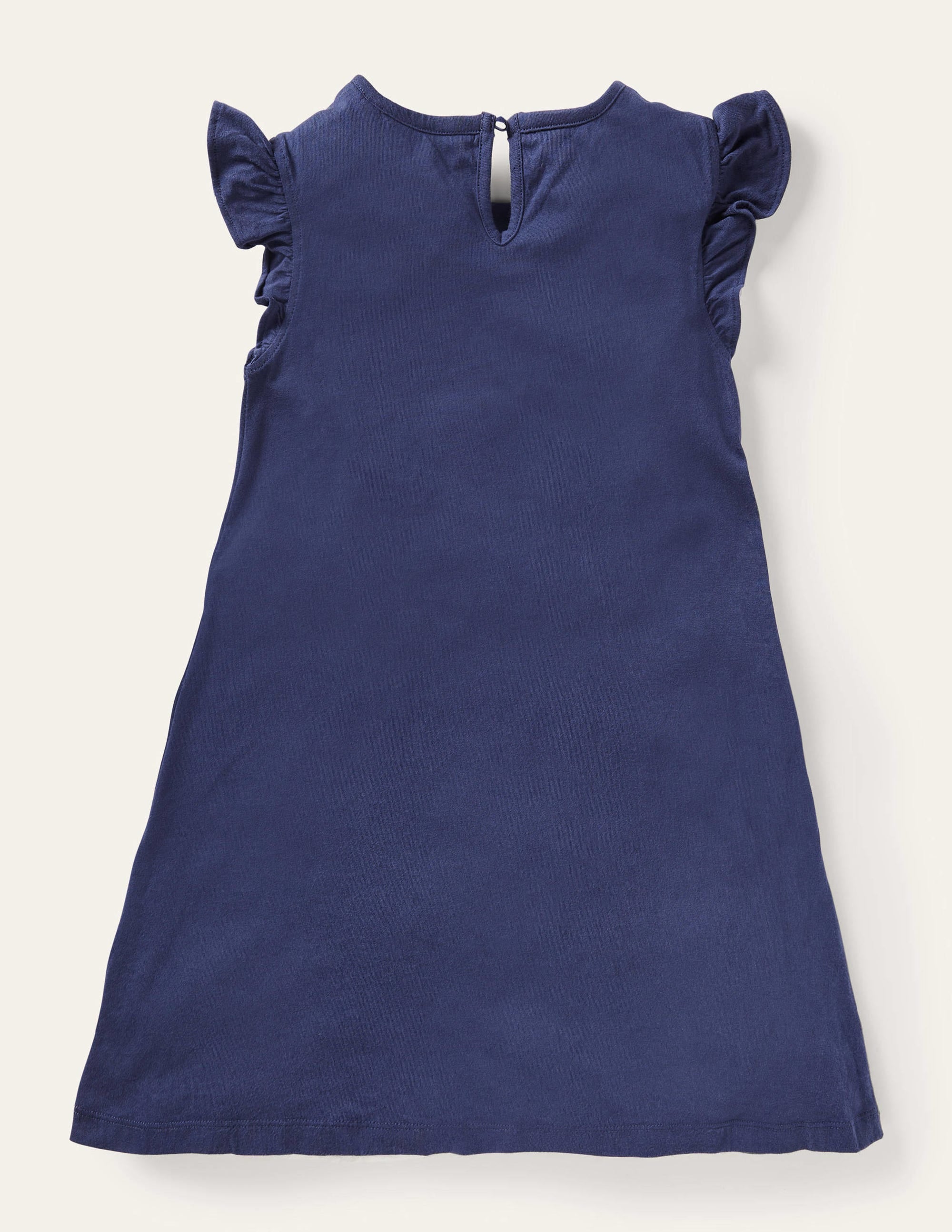 Kleid mit Rüschenärmeln und Applikation-Dunkles Segelblau, Dinosaurier - Image 2