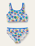 Bikini à dos torsadé-Motif Happy Ditsy Floral multi