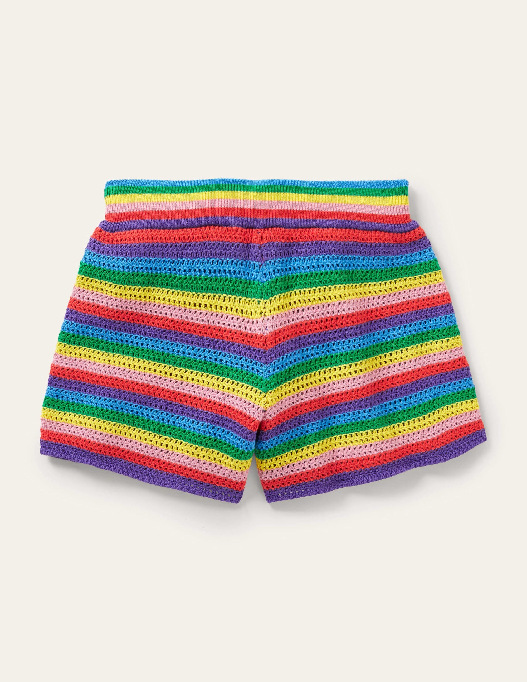 Strickshorts in Regenbogenfarben-Bunt, Regenbogenfarben - Image 2