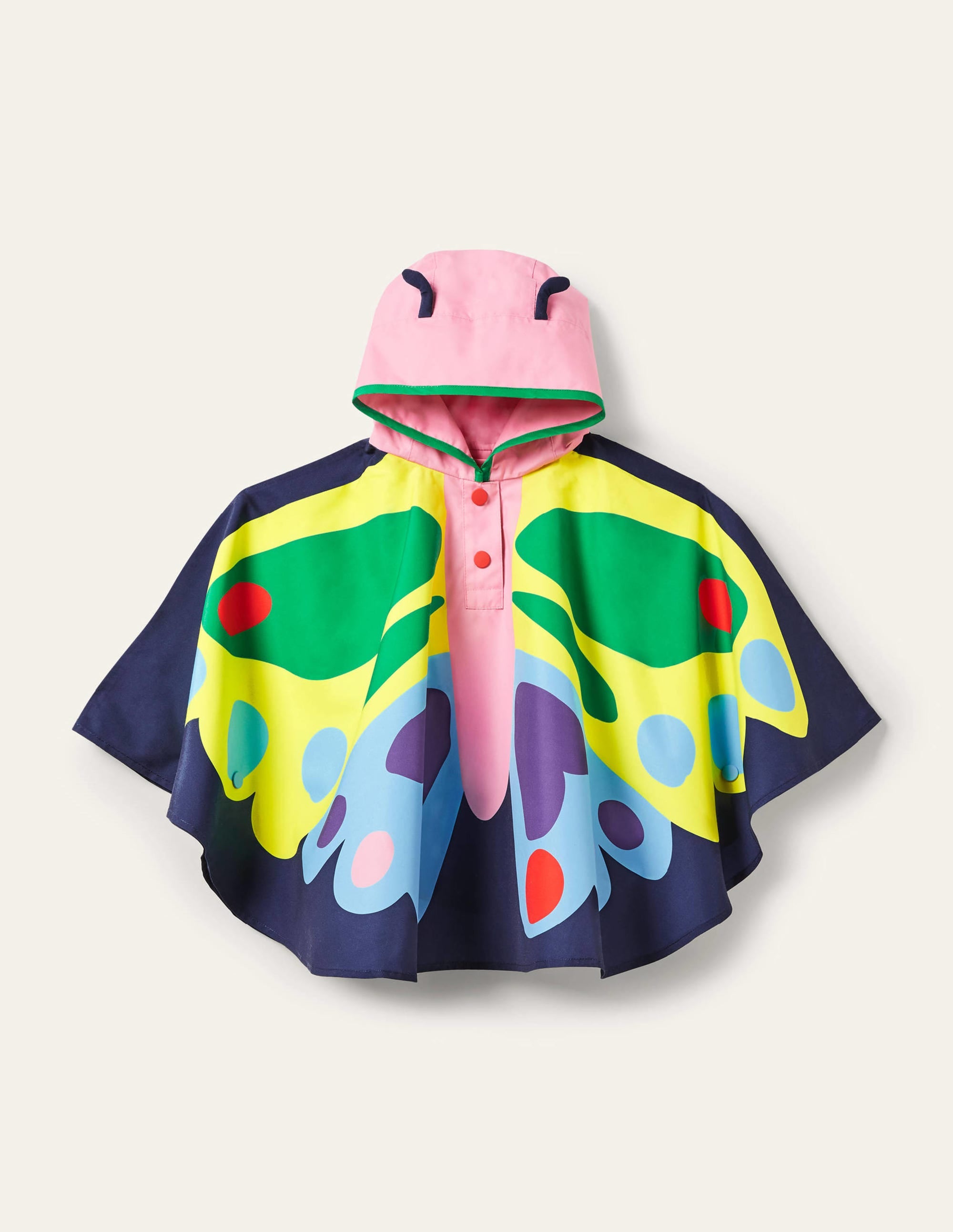 Poncho papillon-Bleu marine universitaire - Image 1