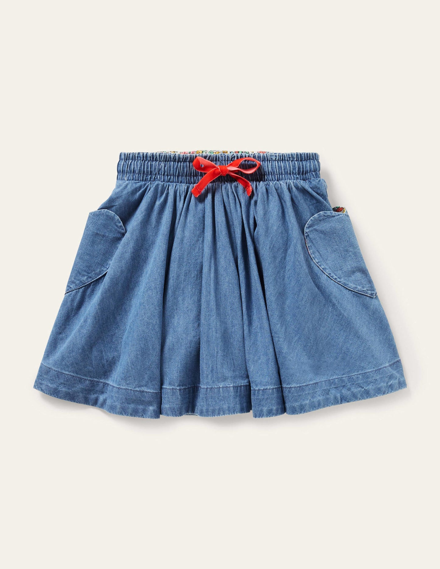 Ausgestellter Webrock-Mittleres Vintageblau, Denim