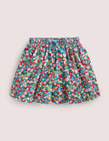 Woven Twirly Skirt-Multi Patchwork Floral