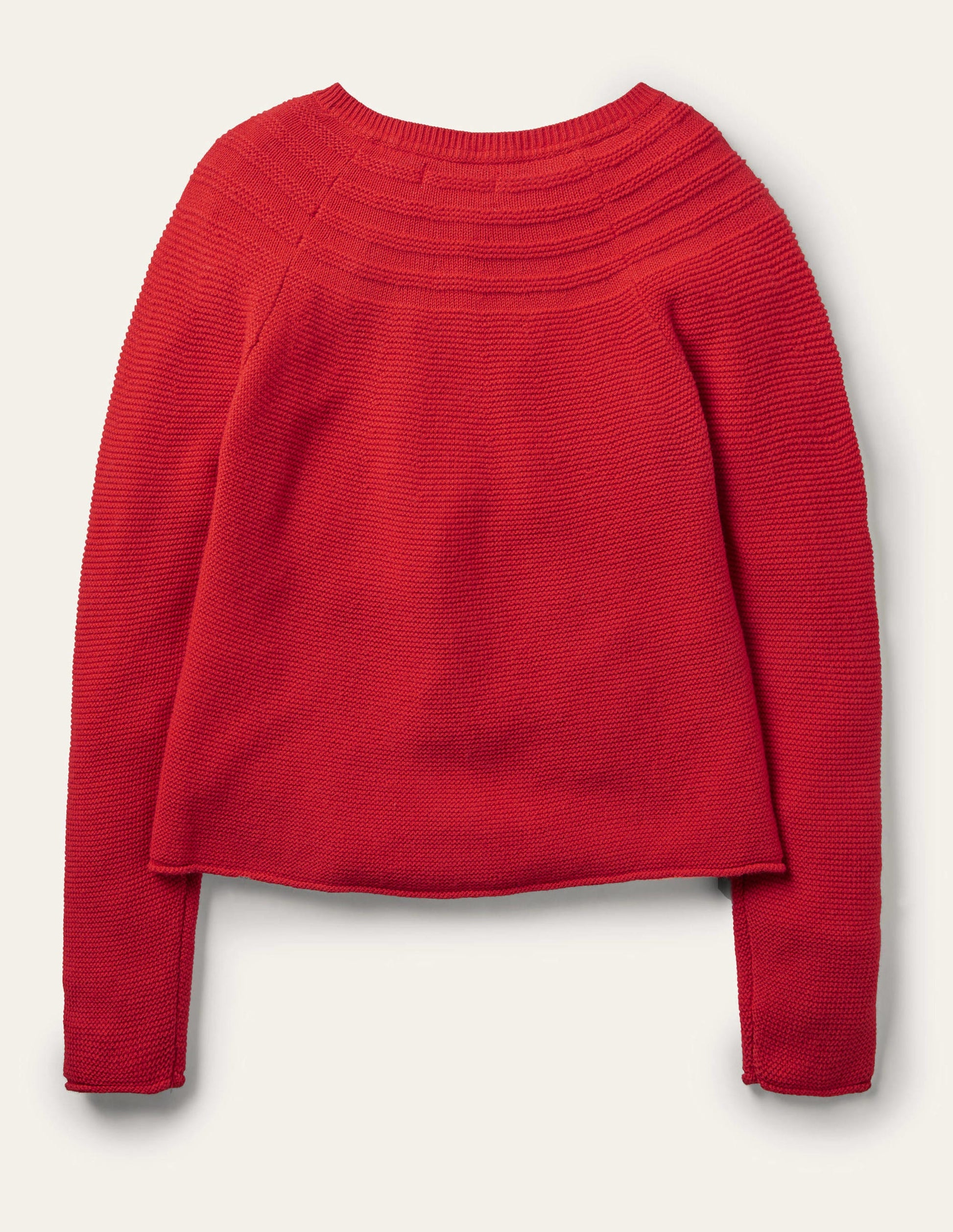 Red Cashmere Blend Cardigan-Rockabilly-Rot-2