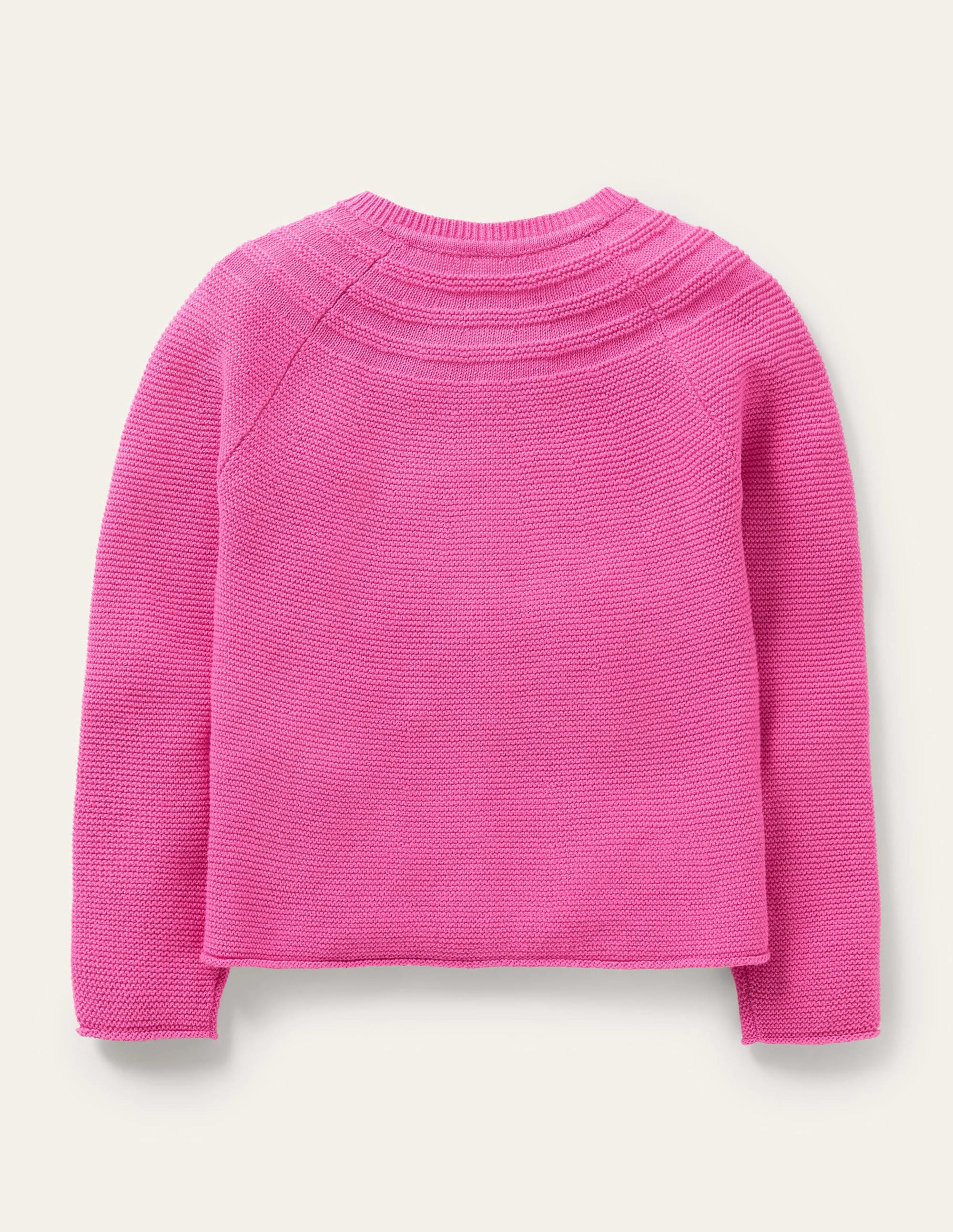 Gilet en coton et cachemire-Rose bonheur - Image 2