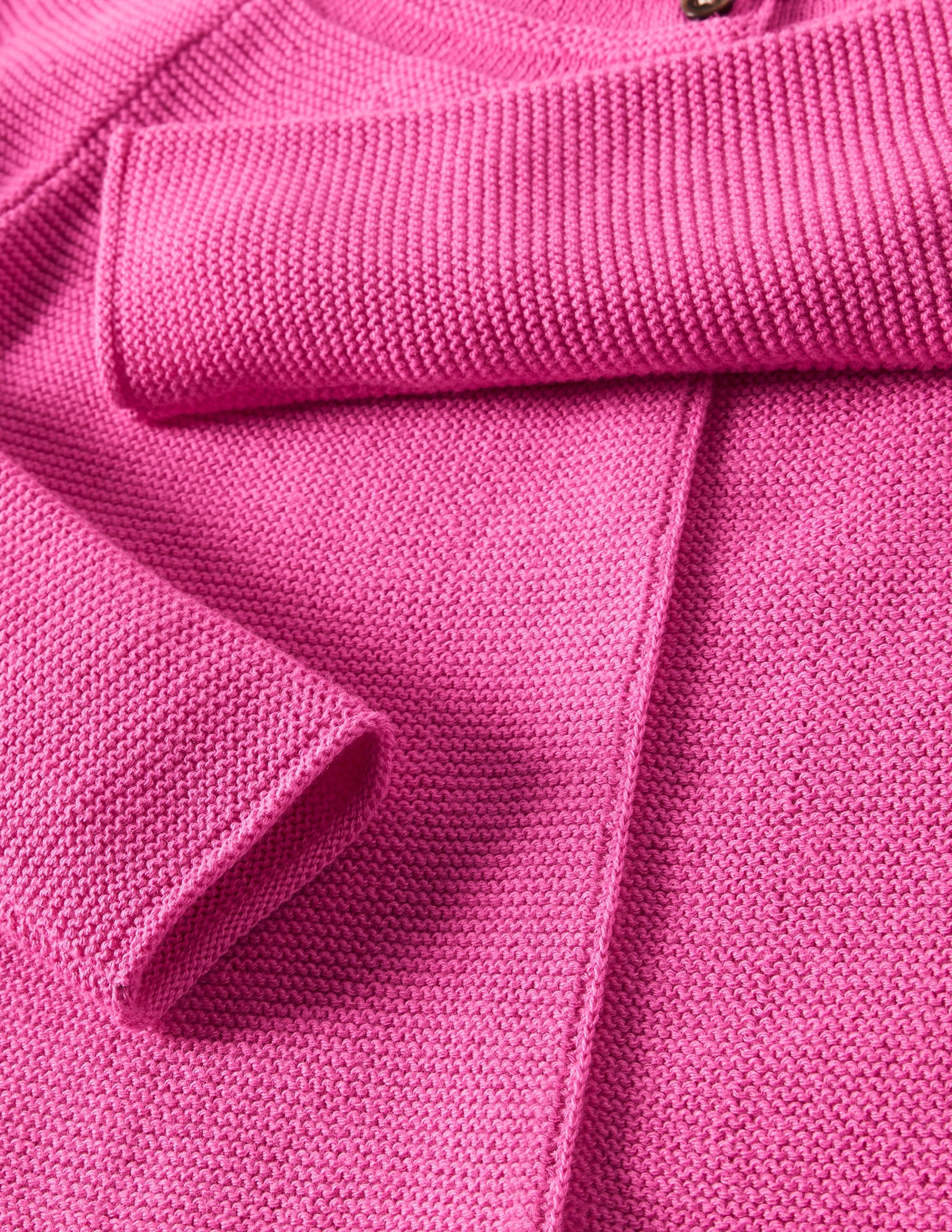 Gilet en coton et cachemire-Rose bonheur - Image 3