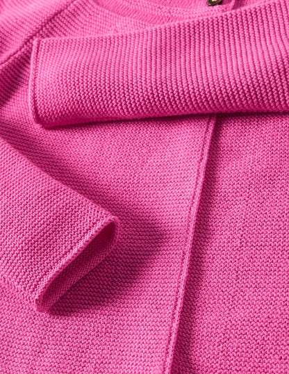 Cotton Cashmere Mix Cardigan-Tickled Pink-3
