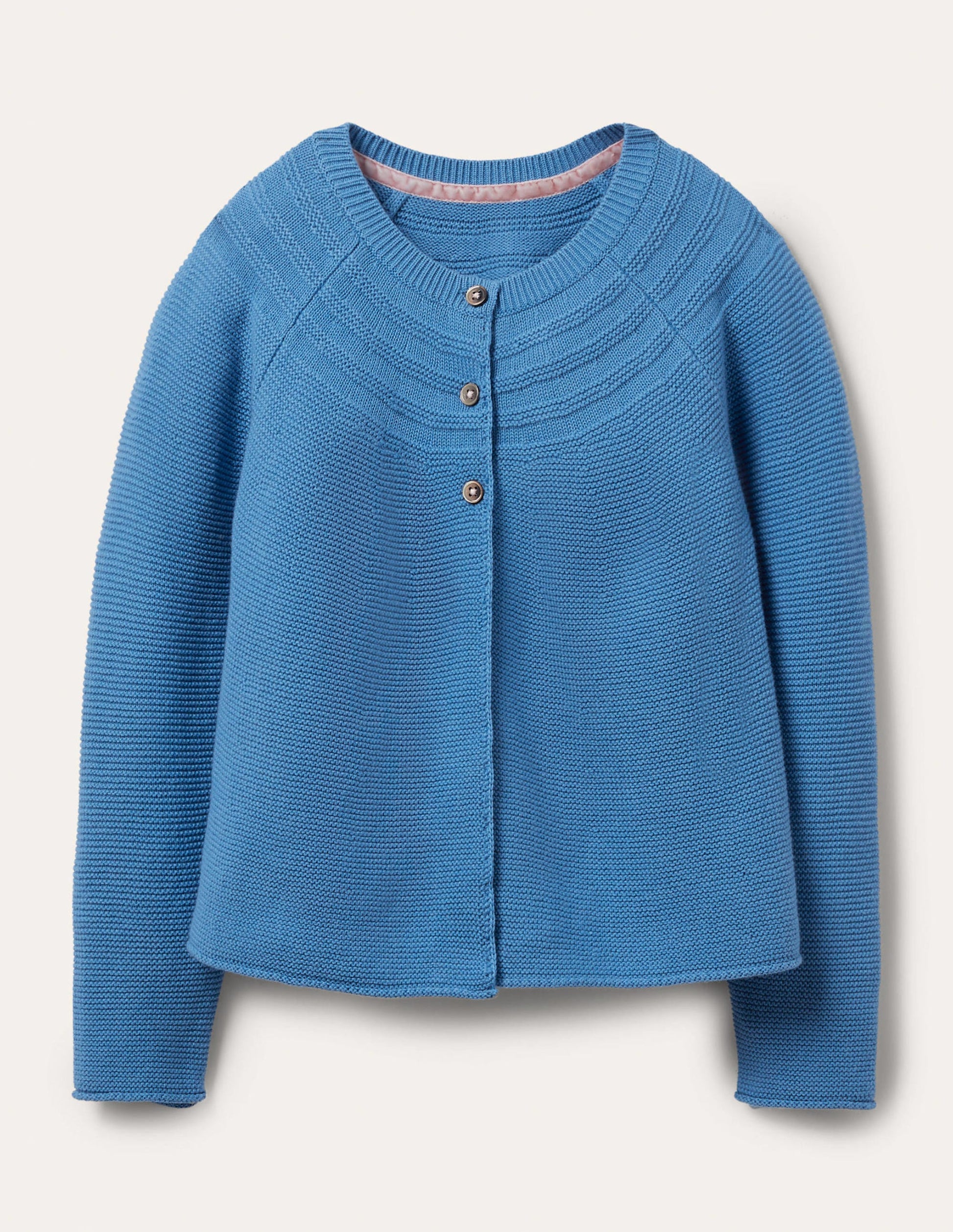 Blue Cashmere Blend Cardigan-Bleu élisabéthain-1