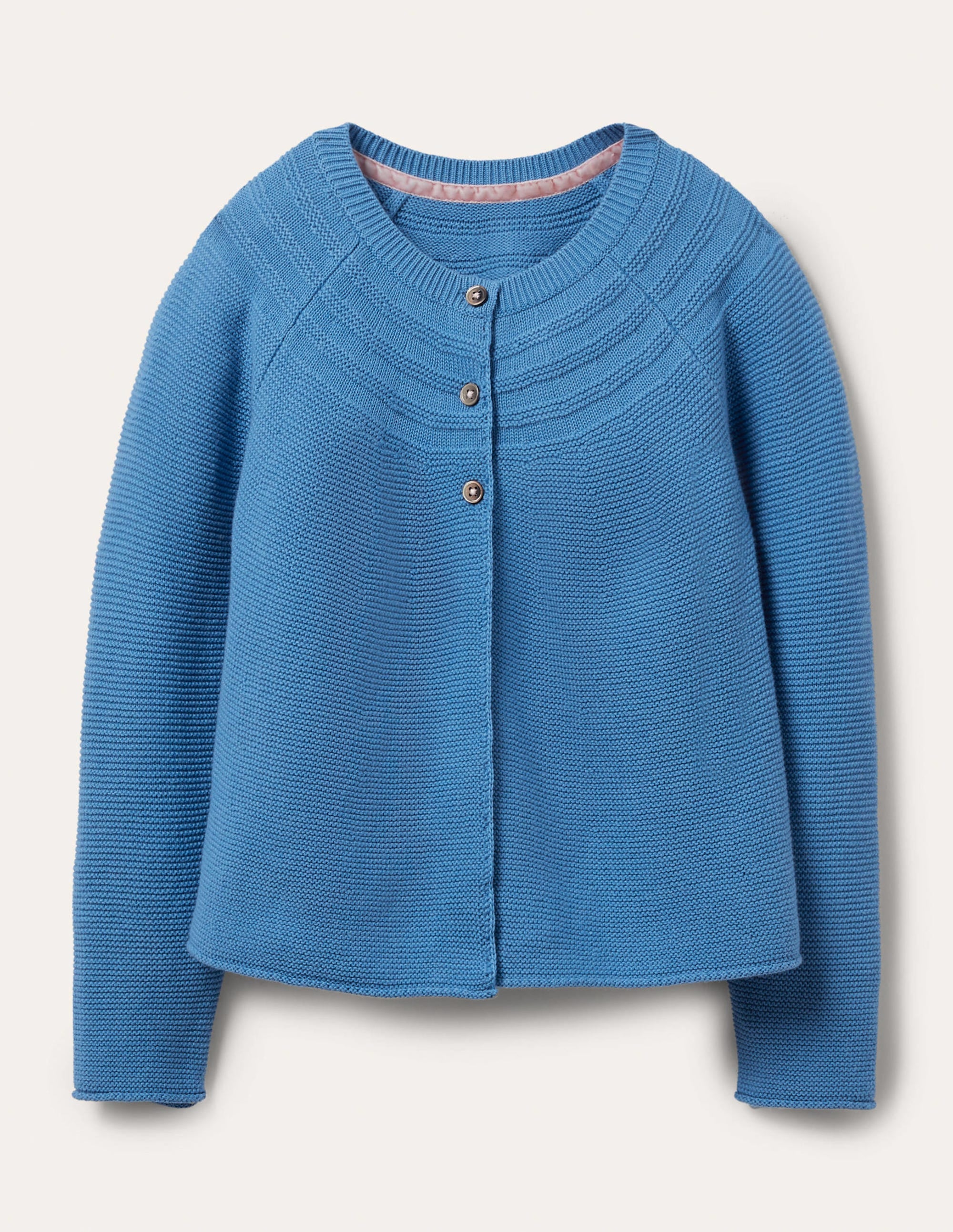Blue Cashmere Blend Cardigan-Bleu élisabéthain - Image 1