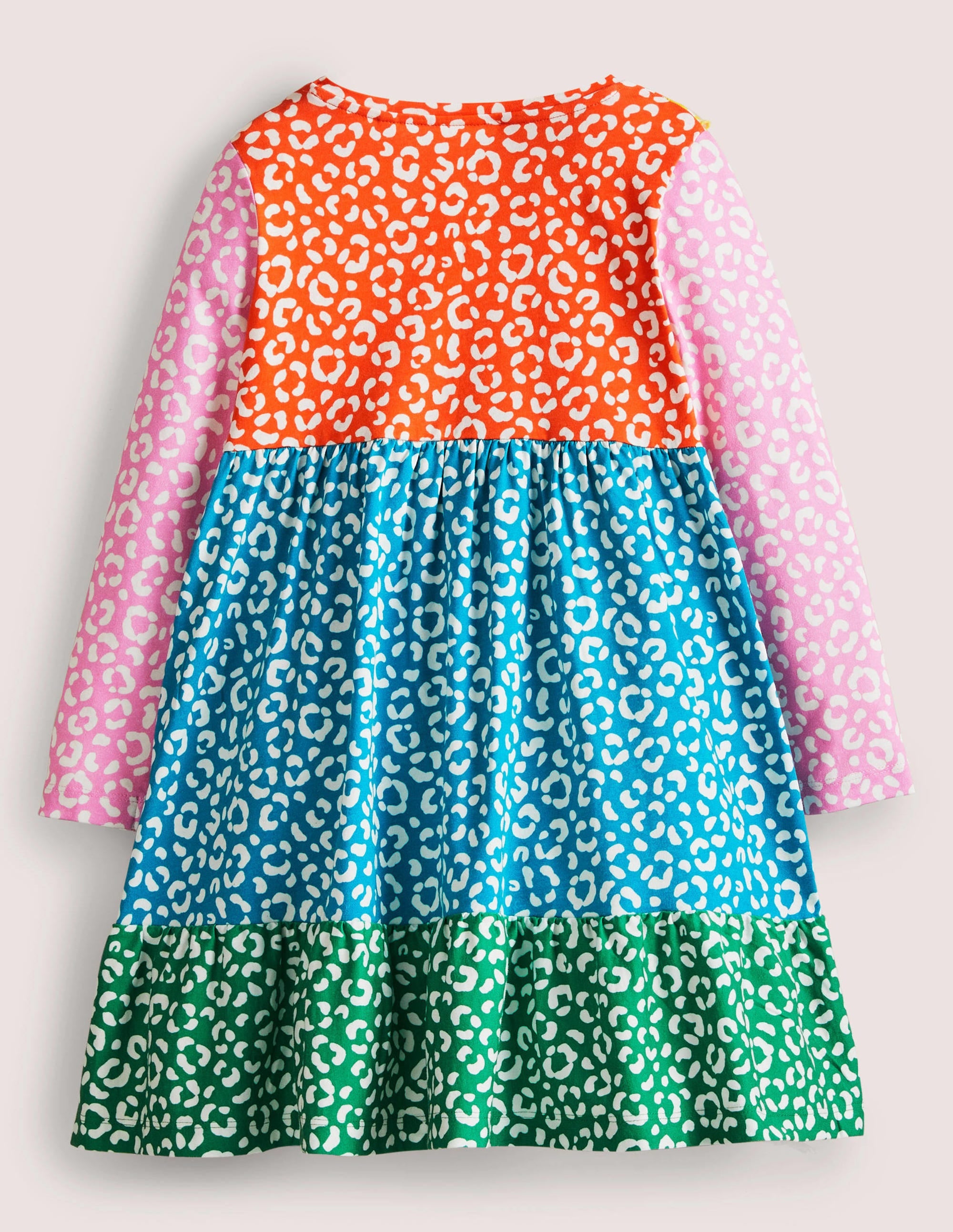 Robe en jersey à volants-Léopard multi - Image 2