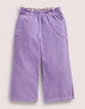 Pantalon large à enfiler-Violet aster
