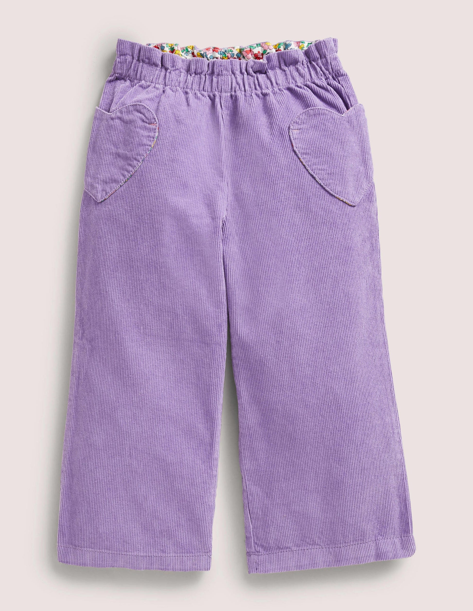 Pantalon large à enfiler-Violet aster-1
