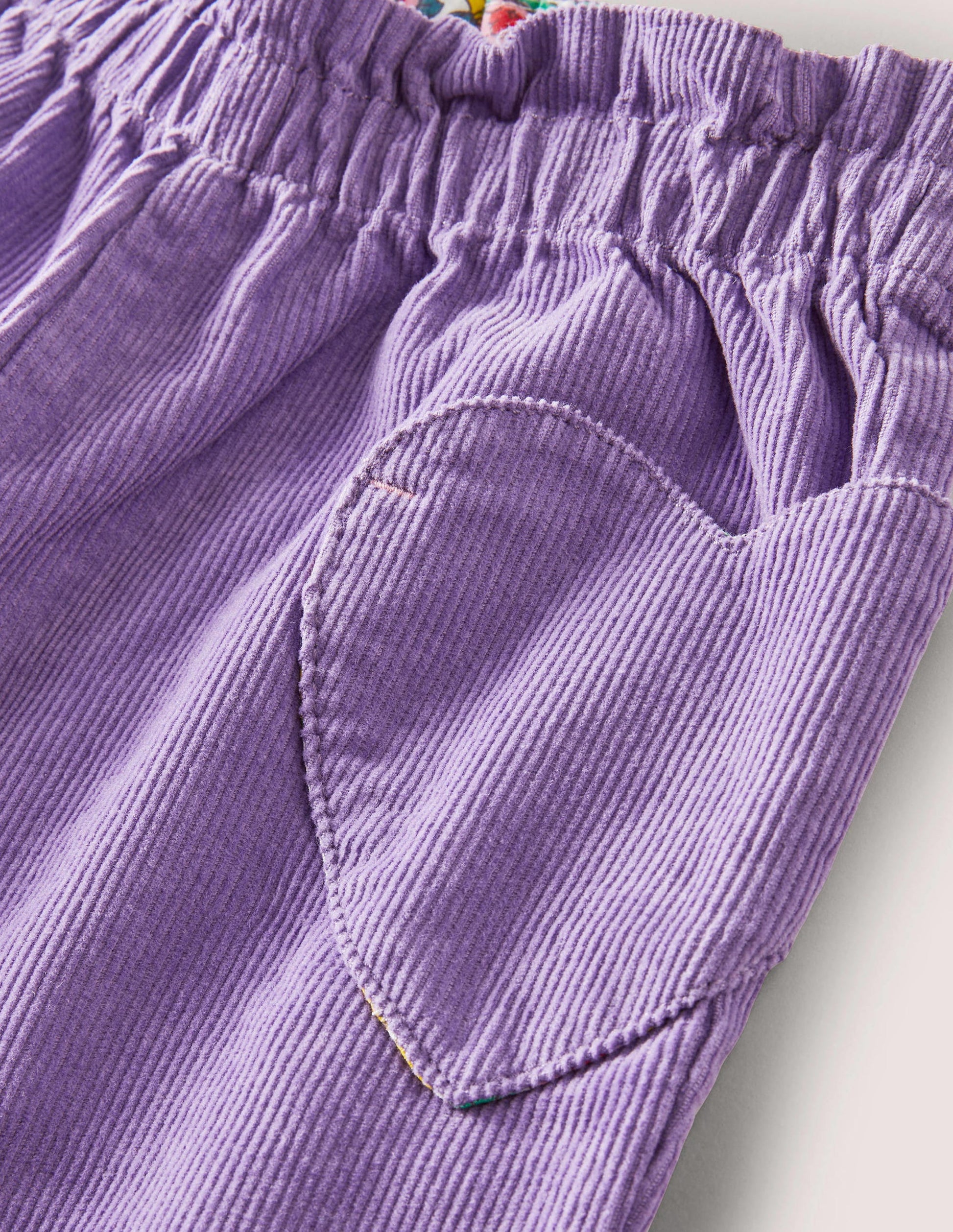 Pantalon large à enfiler-Violet aster-3