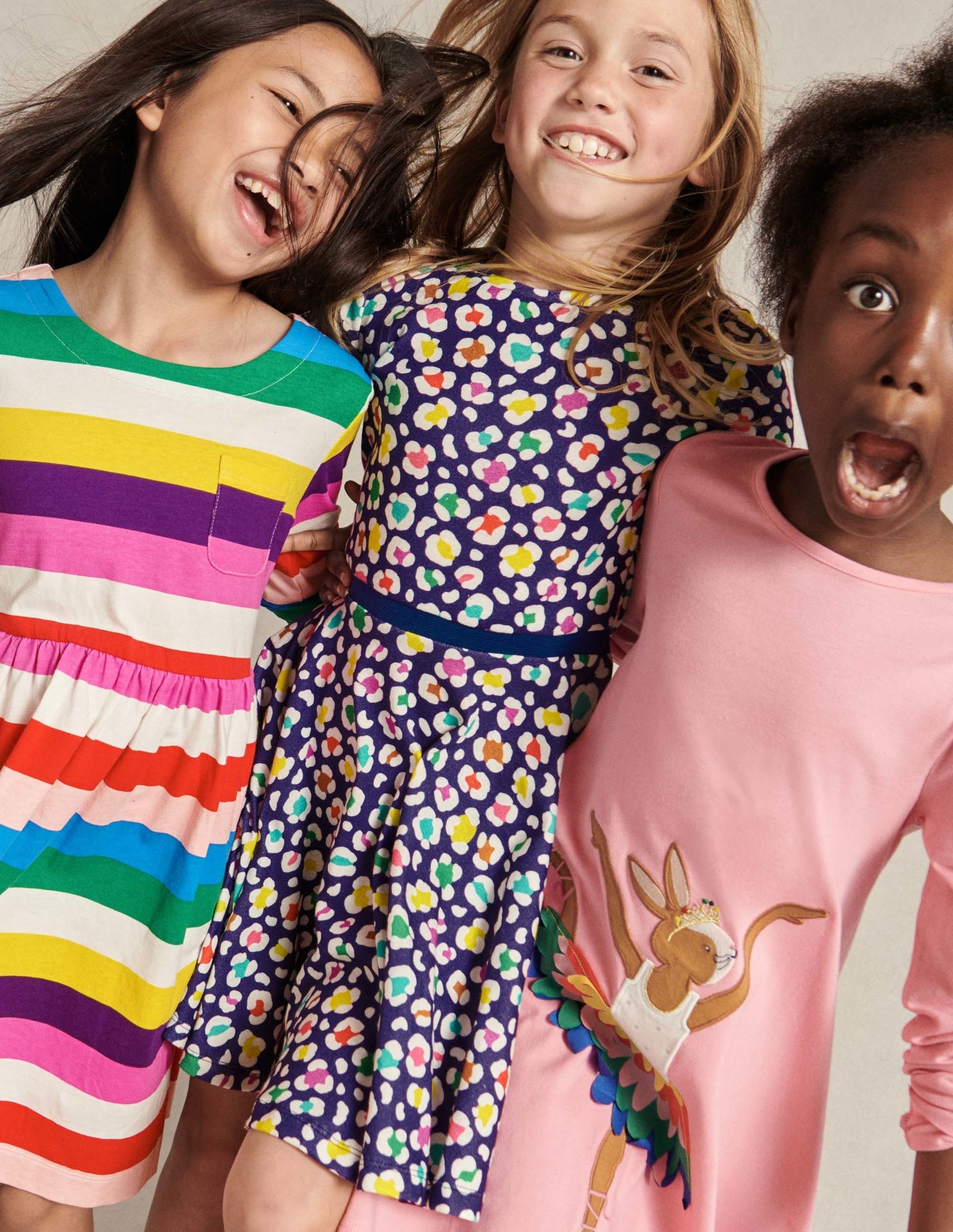 Skaterkleid mit Tellerrock-Segelblau, Leopard-4