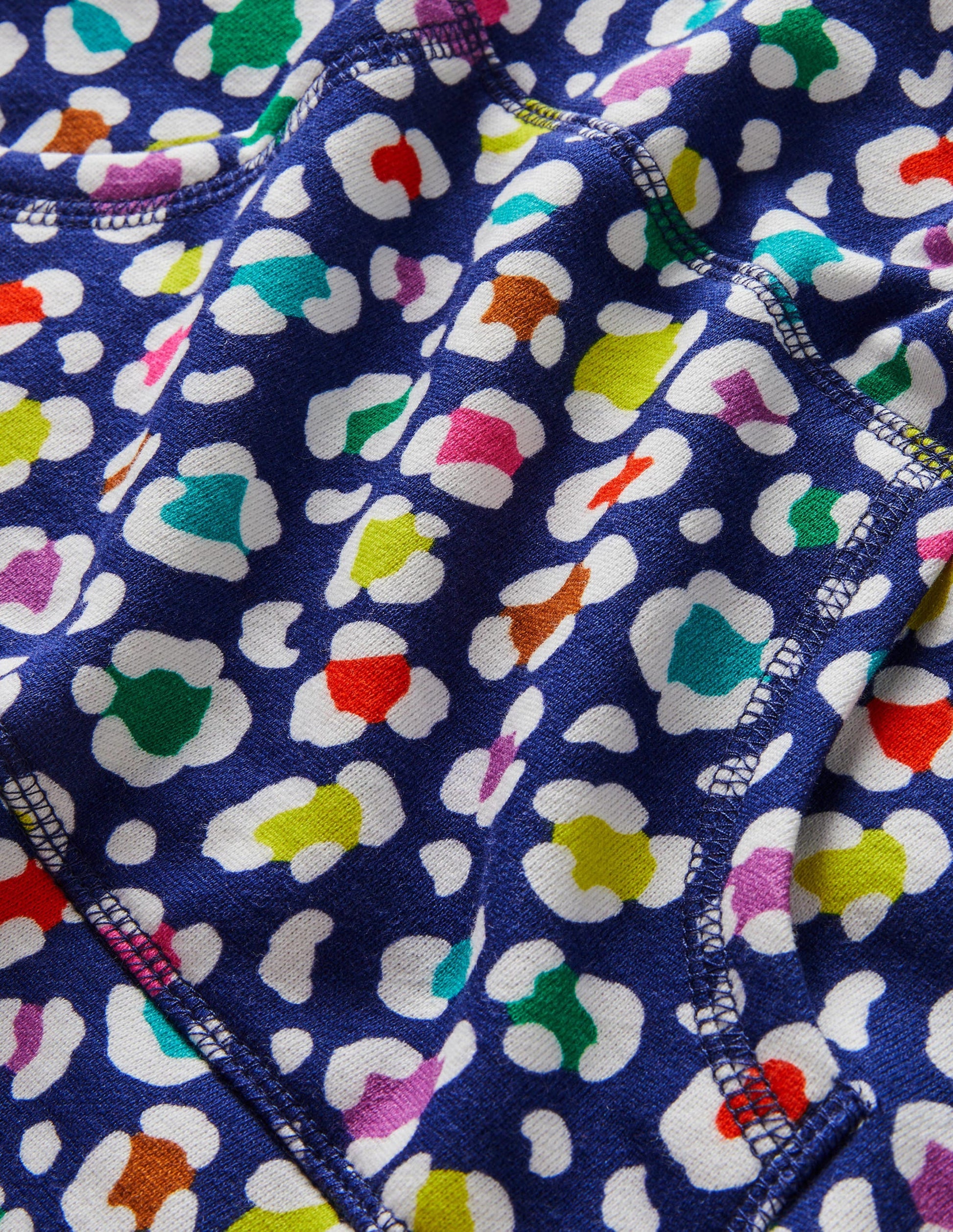 Tunique sweat-Léopard bleu marine tribord-3