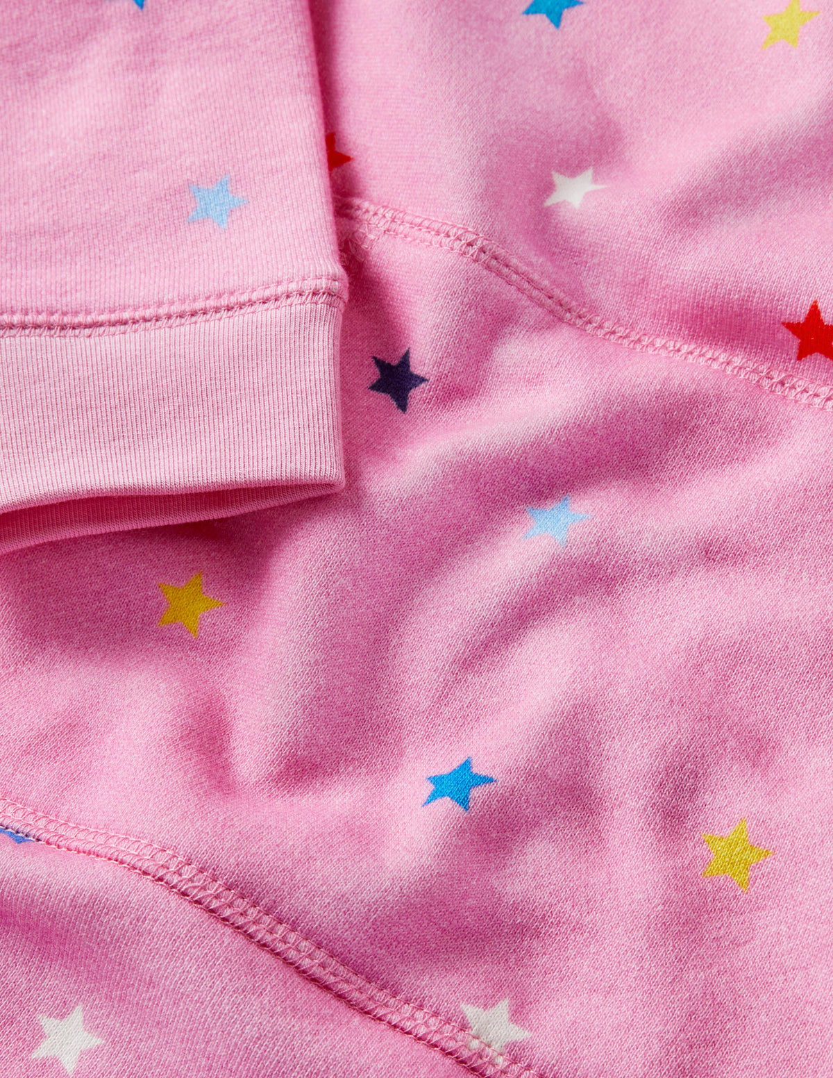 Pink Multi Star Sweatshirt Tunic-Helles Blütenrosa, Sterne-3