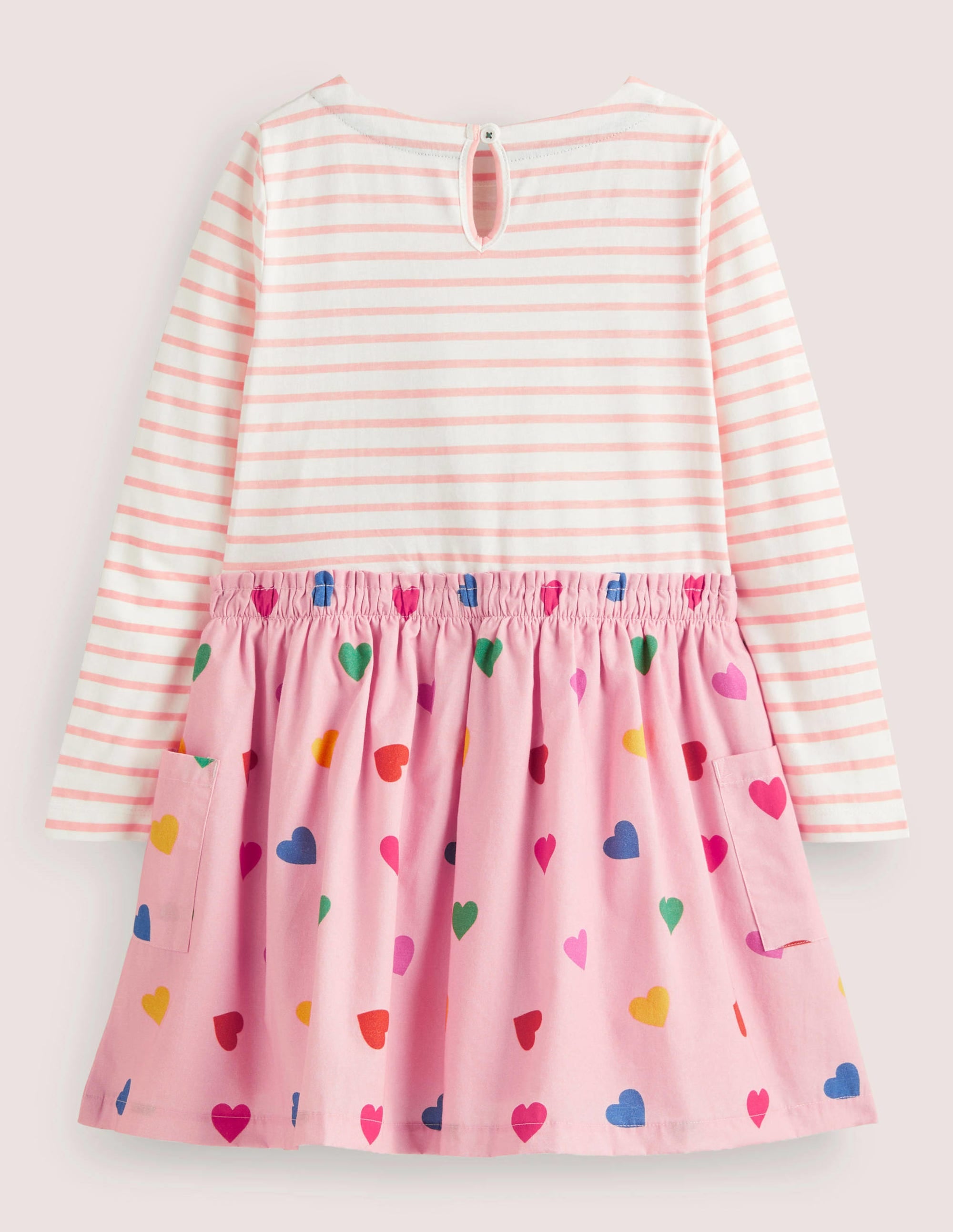 Robe à motif pêle-mêle-Cœur confetti rose boto - Image 2