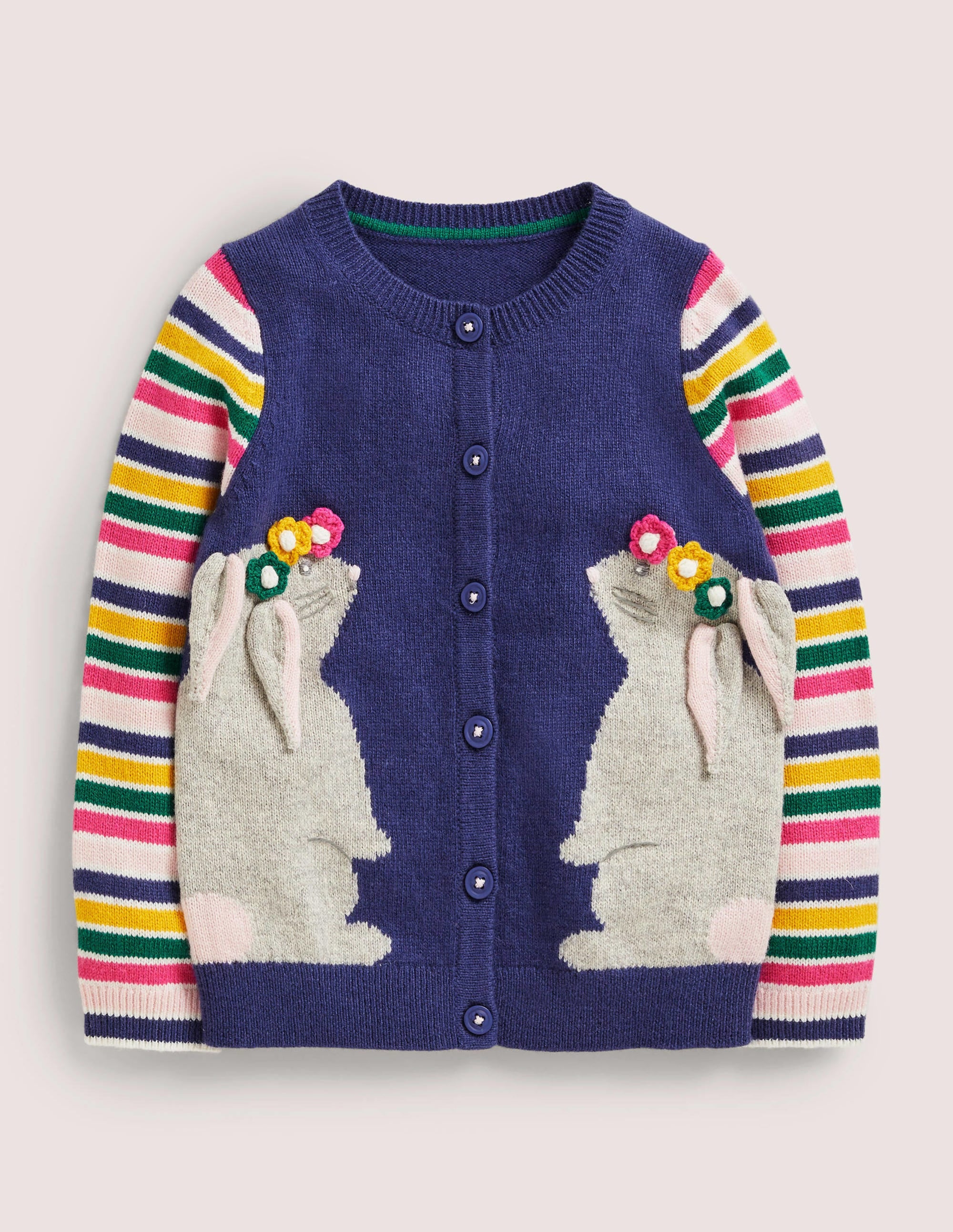 Cardigan fun-Lapin multi/bleu marine - Image 1