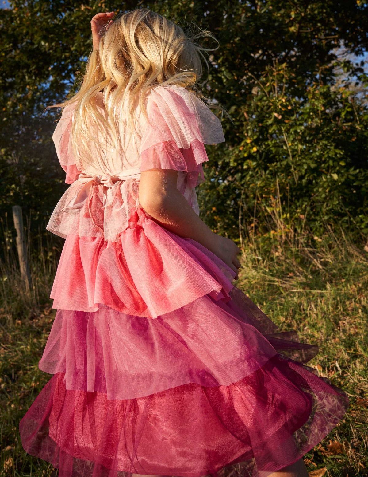 Gestuftes Tüllkleid-Provence-Altrosa-4