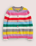 Cardigan rayé arc-en-ciel-Rayé arc-en-ciel multi
