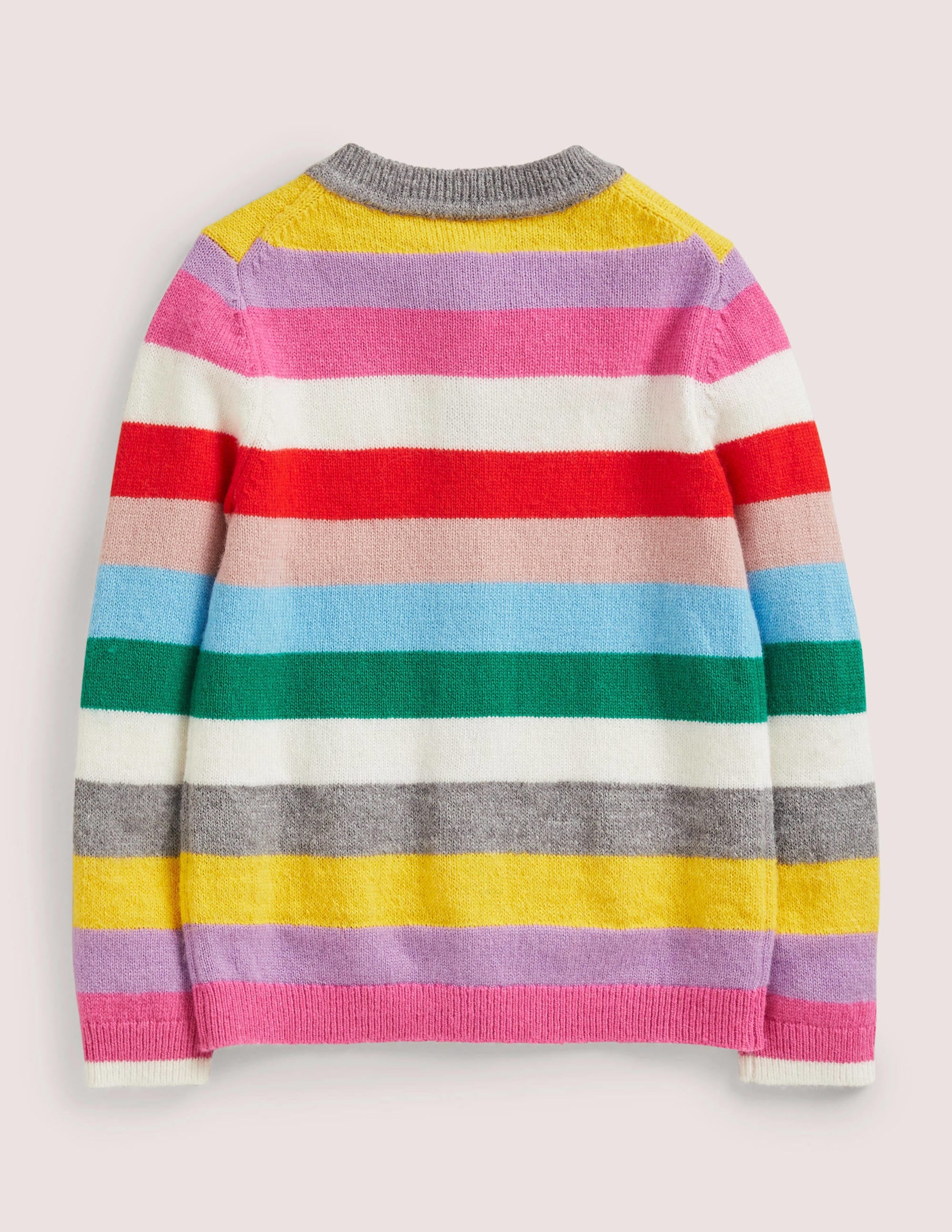 Cardigan rayé arc-en-ciel-Rayé arc-en-ciel multi - Image 2