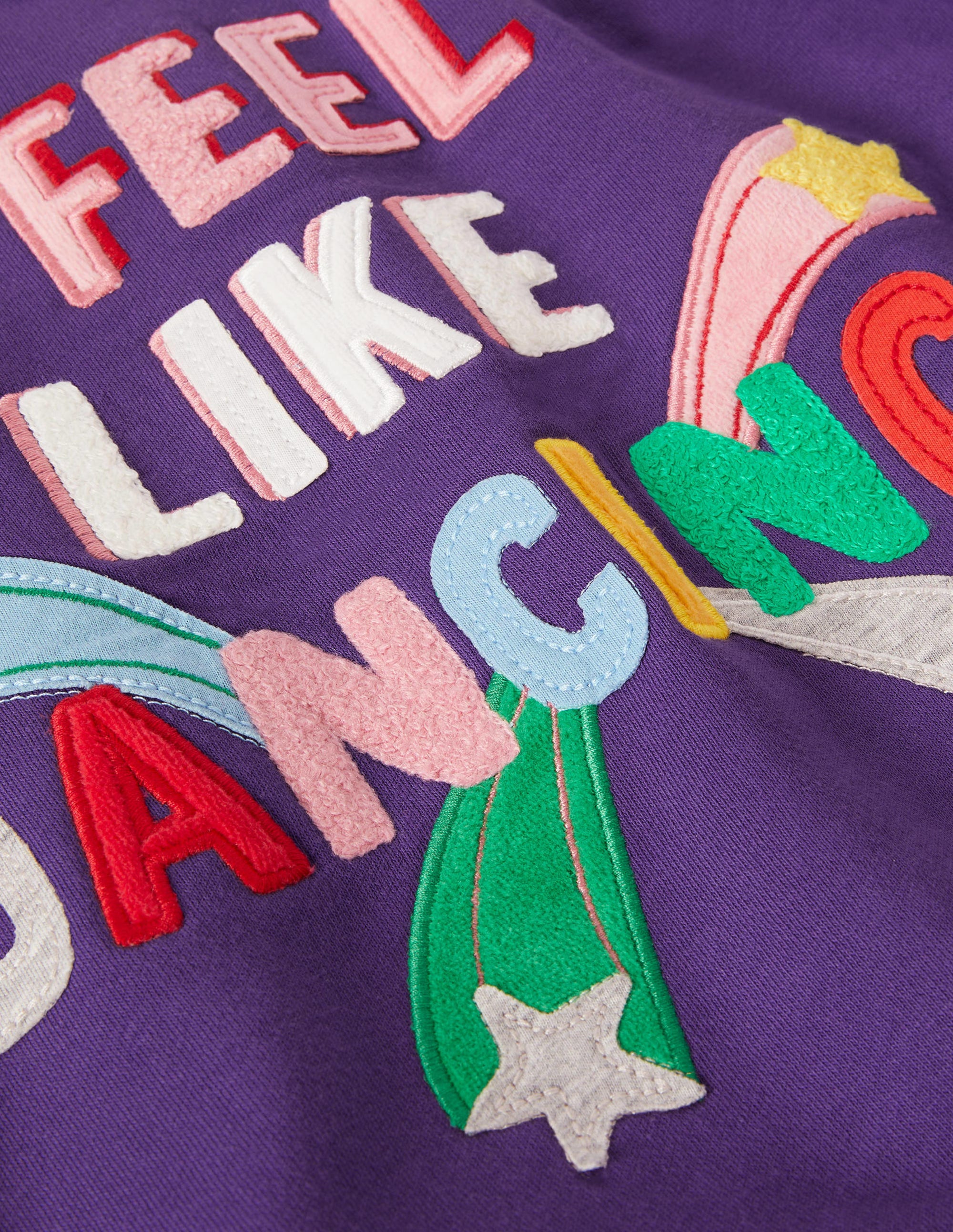 Sweatshirt mit Logo-Applikation-Juwelenviolett - Image 3