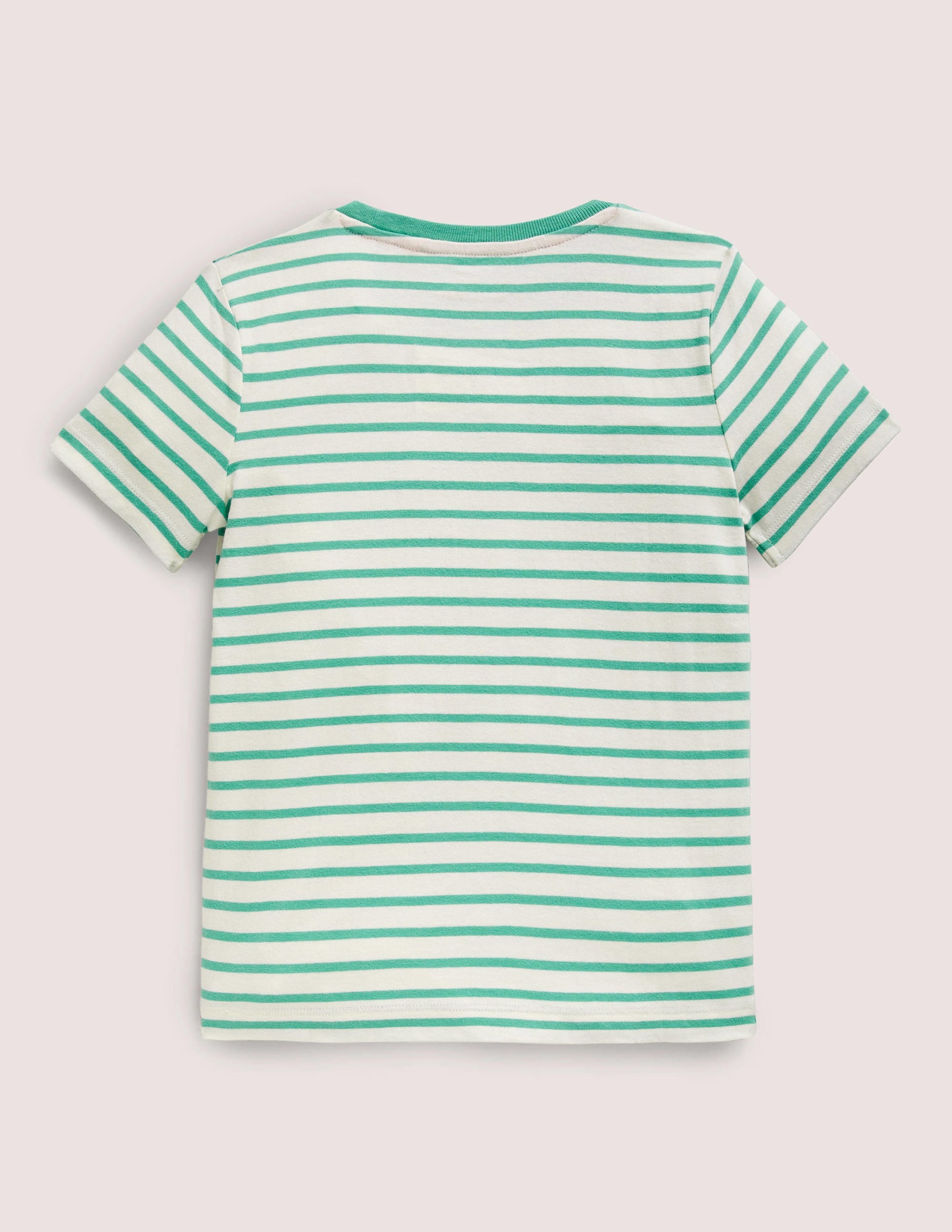 T-Shirt mit Sister-Schriftzug-Spargelgrün/Naturweiß - Image 2