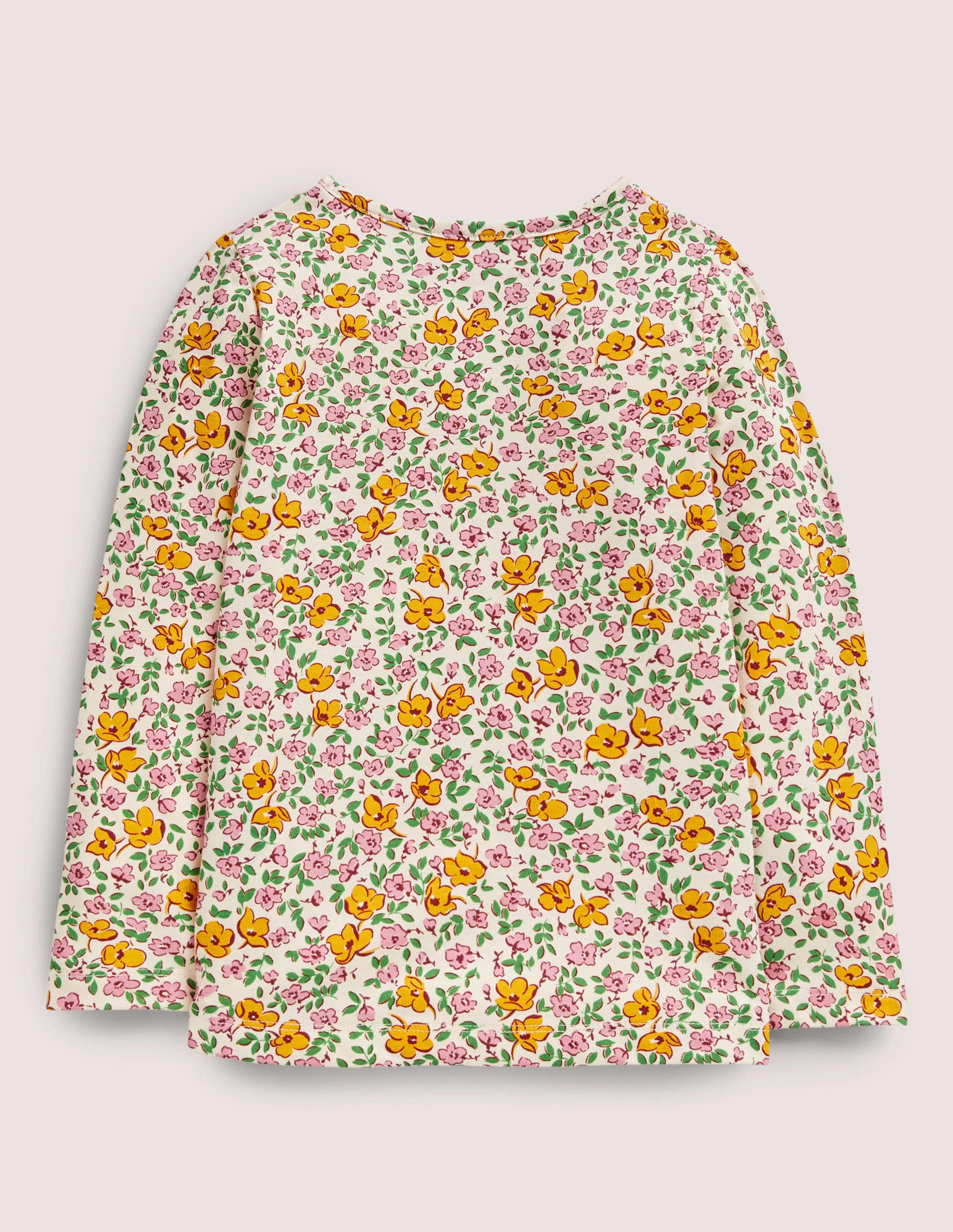 T-shirt à appliqué mouton-Motif floral vintage gousse de vanille - Image 2