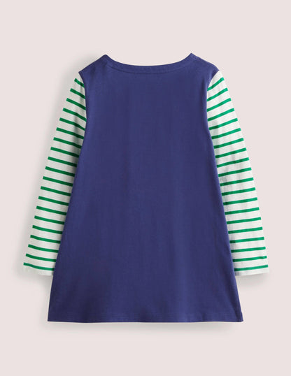 Jersey-Tunika mit Taschen-Segelblau, Tierärztin-2