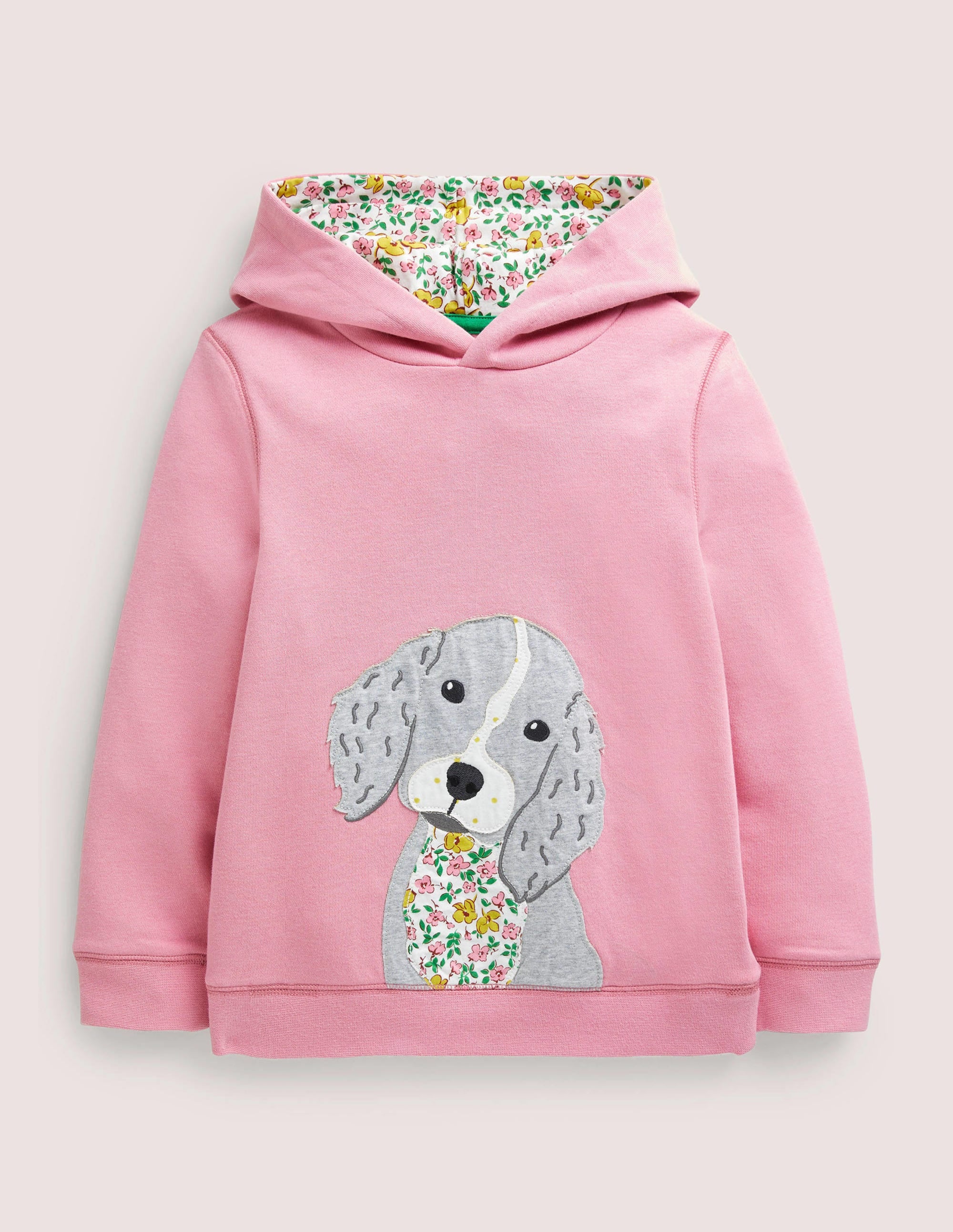 Kapuzenjacke mit Applikation-Kirschblütenrosa, Hundewelpe - Image 1